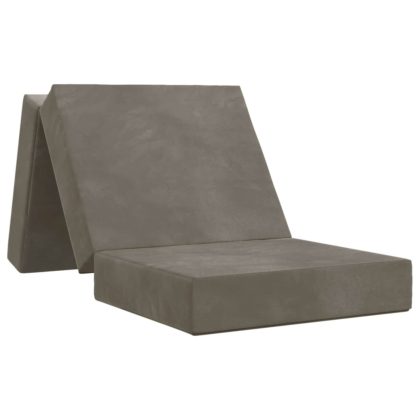 vidaXL Κρεβάτι Καναπέ Αναδιπλούμενο 200 x 75 x 15 cm Ανοιχτό γκρι