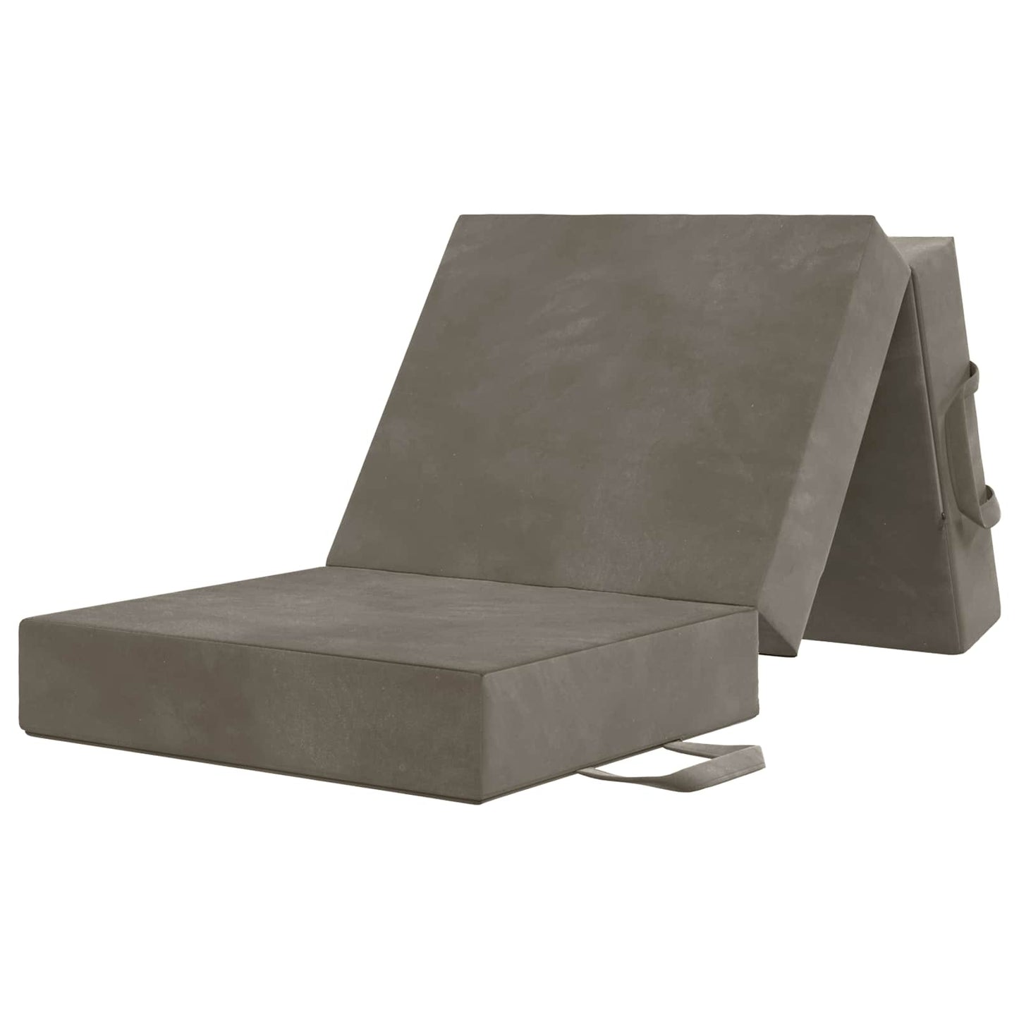 vidaXL Κρεβάτι Καναπέ Αναδιπλούμενο 200 x 75 x 15 cm Ανοιχτό γκρι