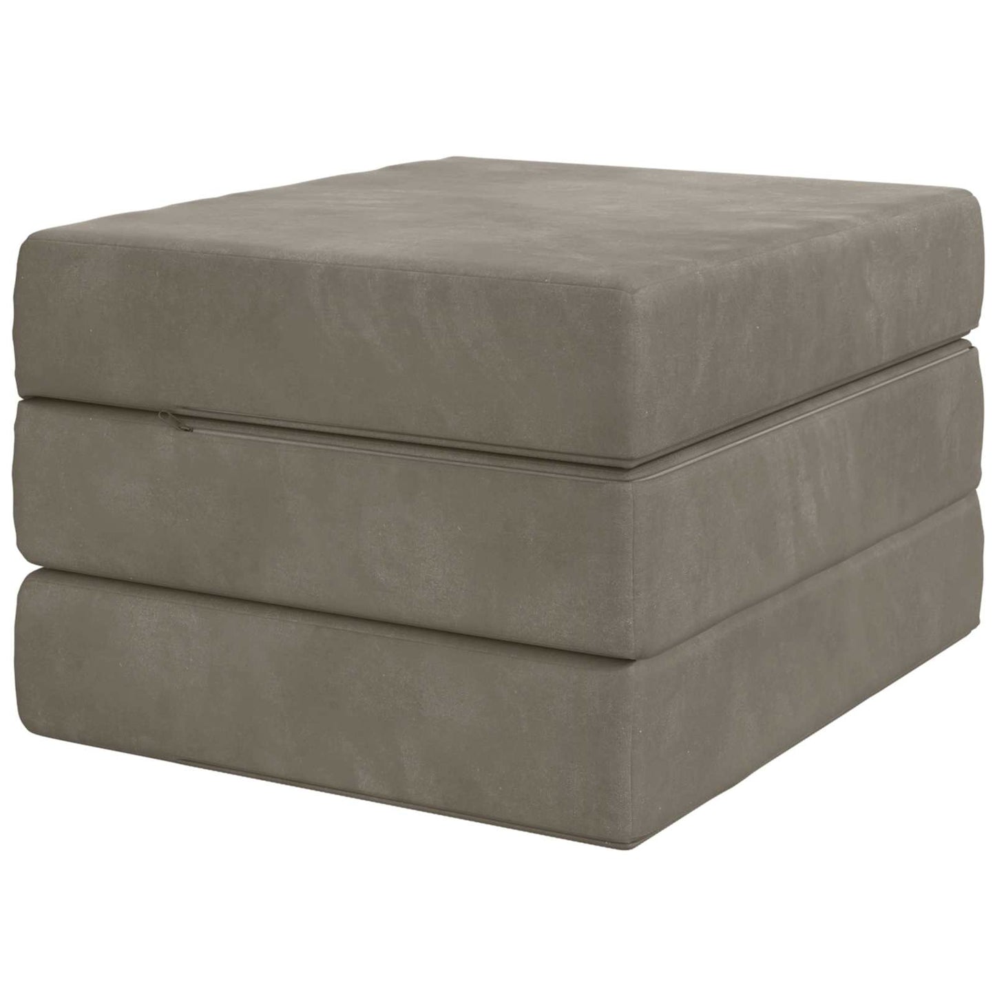 vidaXL Κρεβάτι Καναπέ Αναδιπλούμενο 200 x 75 x 15 cm Ανοιχτό γκρι