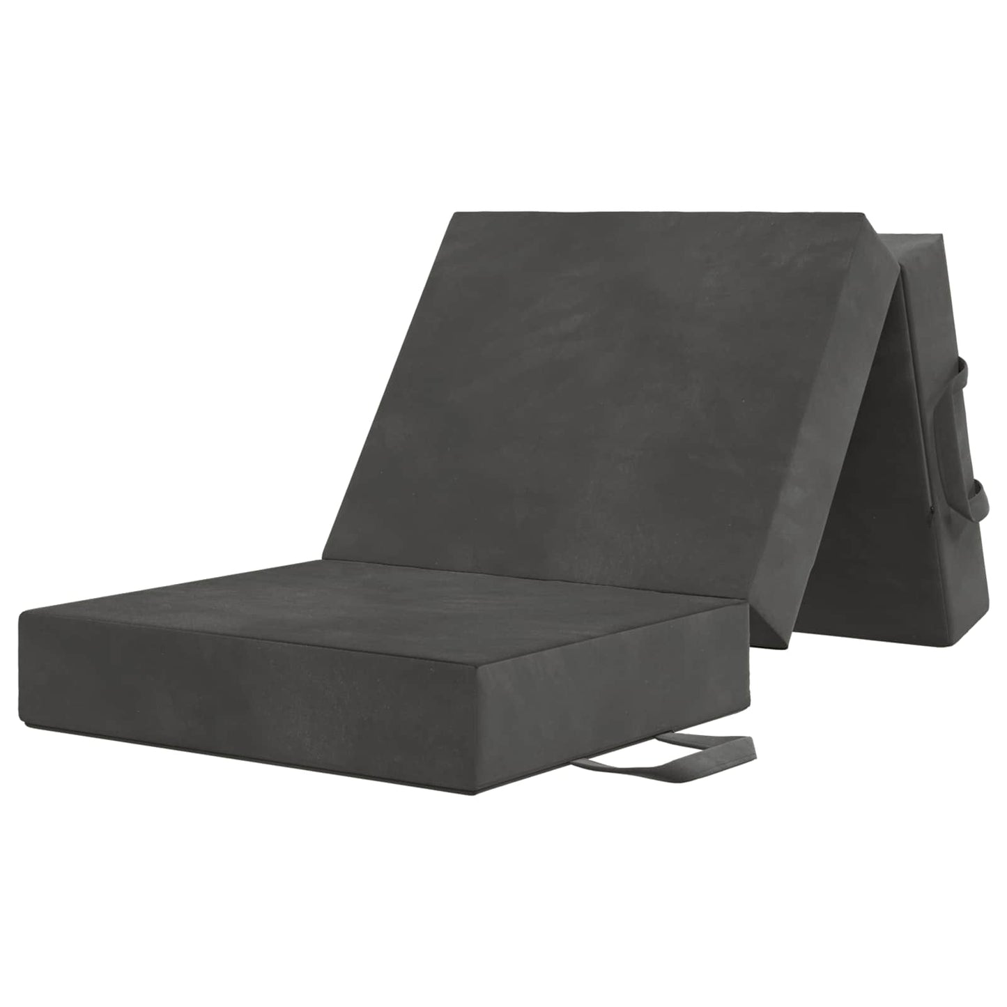 vidaXL Κρεβάτι Καναπέ Αναδιπλούμενο 200 x 75 x 15 cm Σκούρο Γκρι