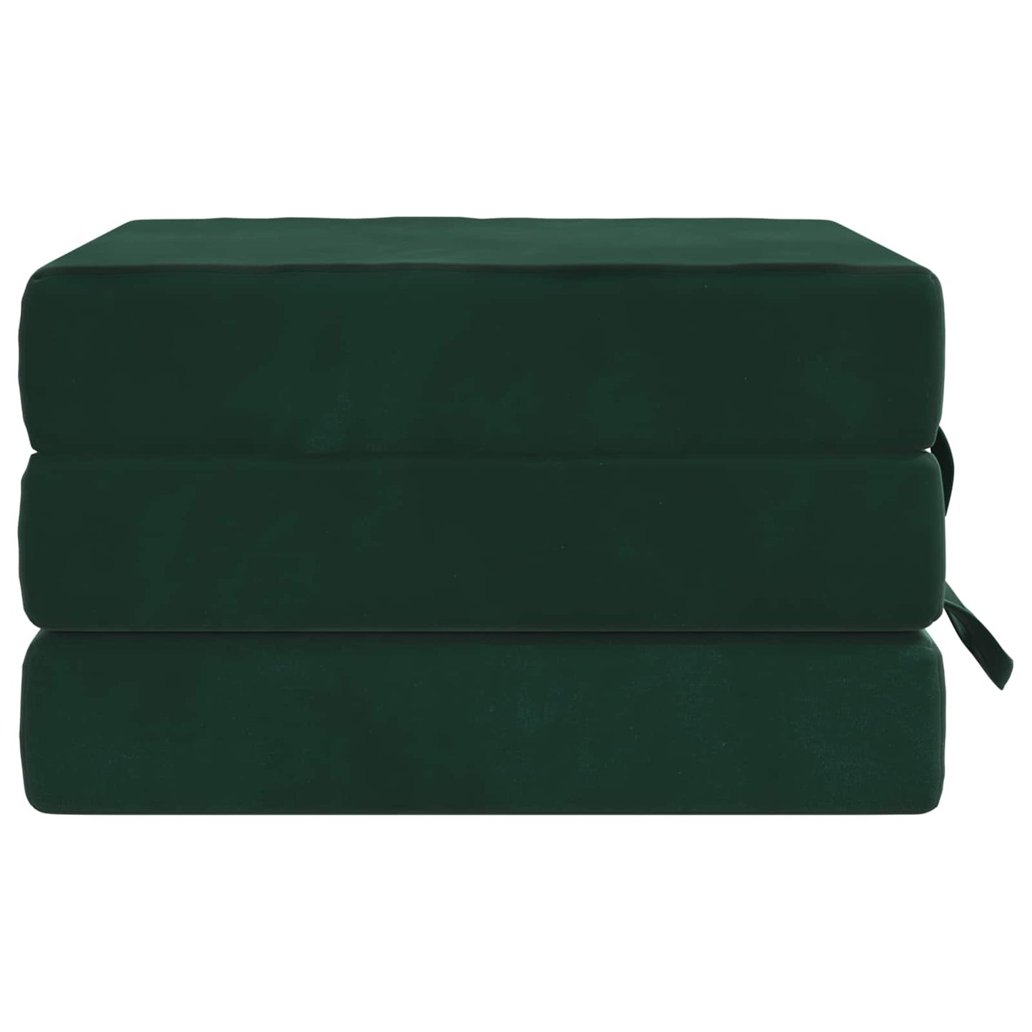 vidaXL Κρεβάτι Καναπέ Αναδιπλούμενο 75 x 67 x 45 cm Σκούρο Πράσινο