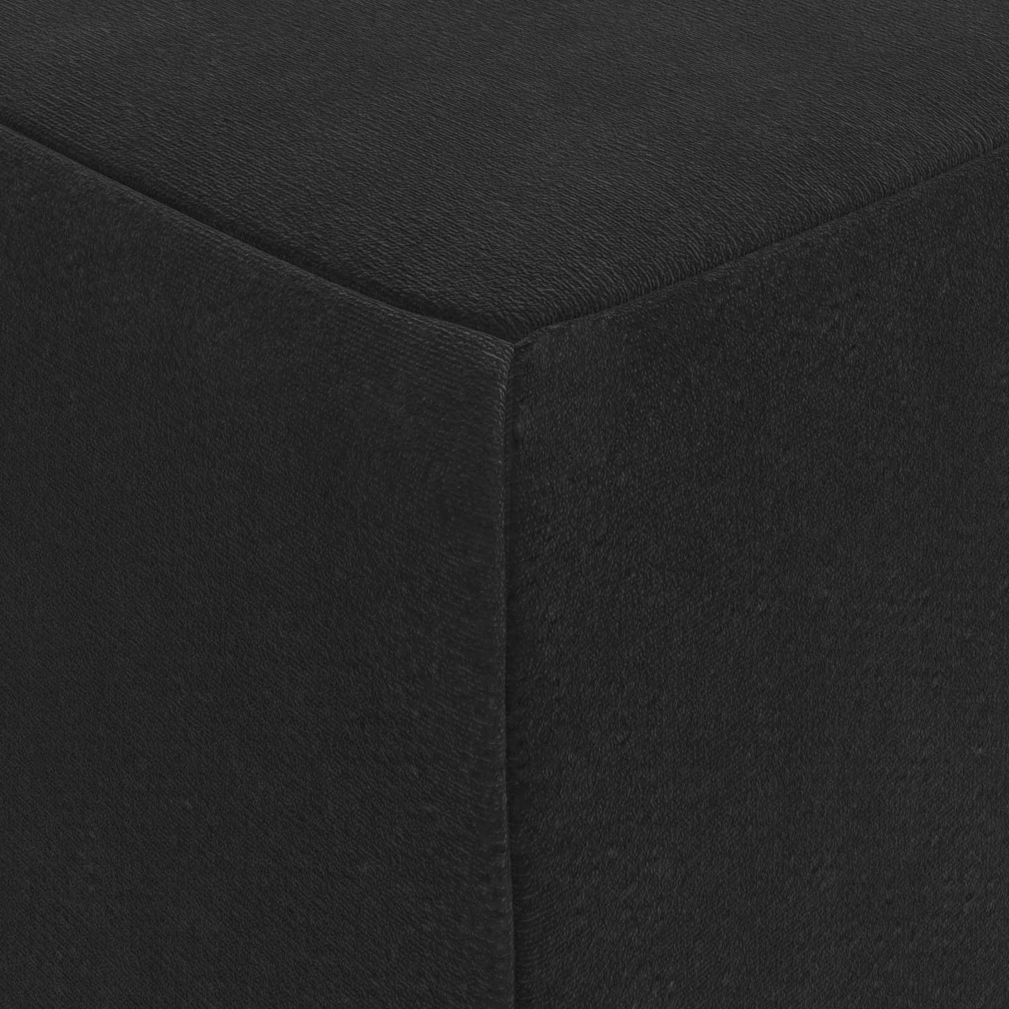 vidaXL Κρεβάτι Καναπέ Αναδιπλούμενο 200 x 75 x 15 cm Μαύρο