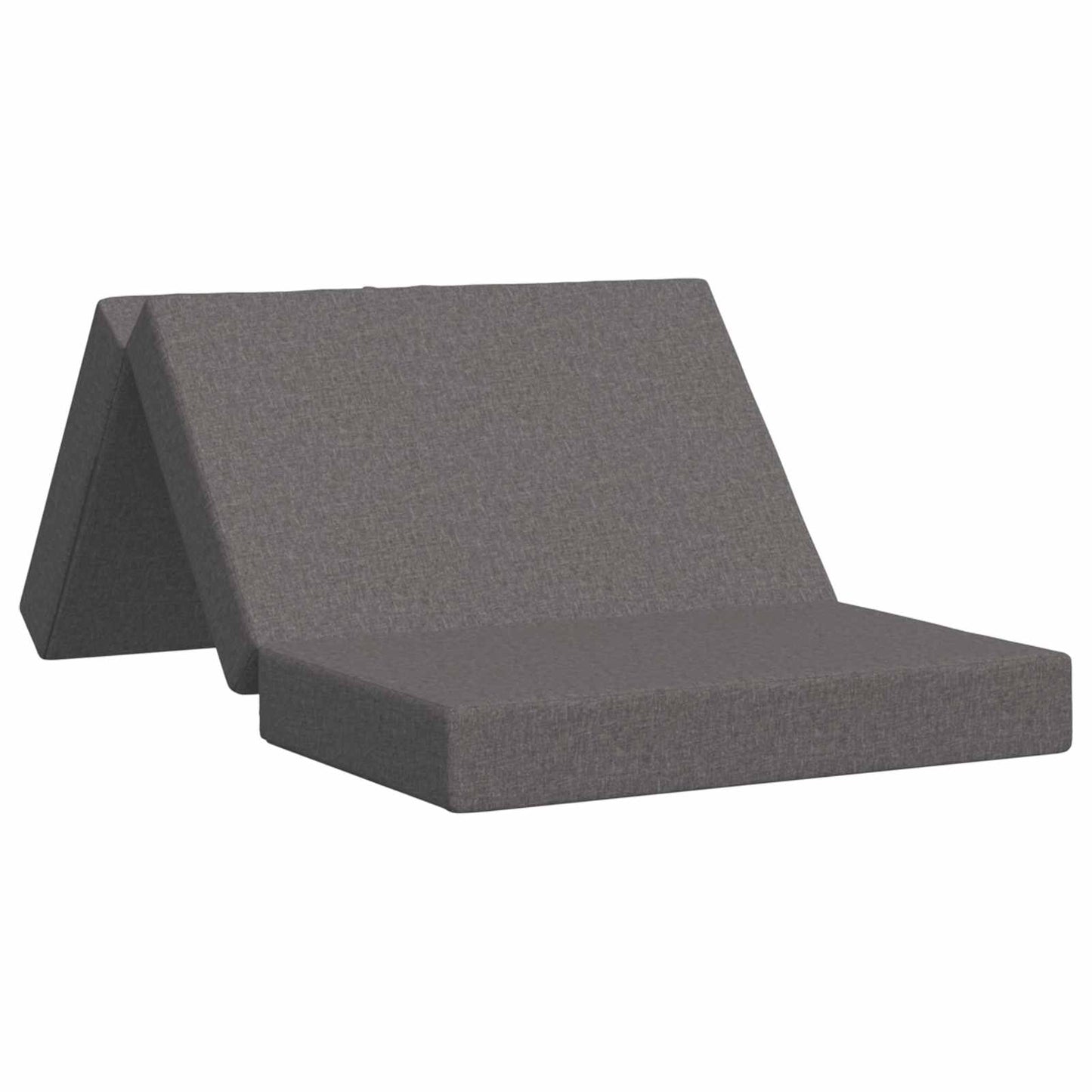 vidaXL Κρεβάτι Καναπέ Αναδιπλούμενο 200 x 80 x 15 cm Ανοιχτό γκρι