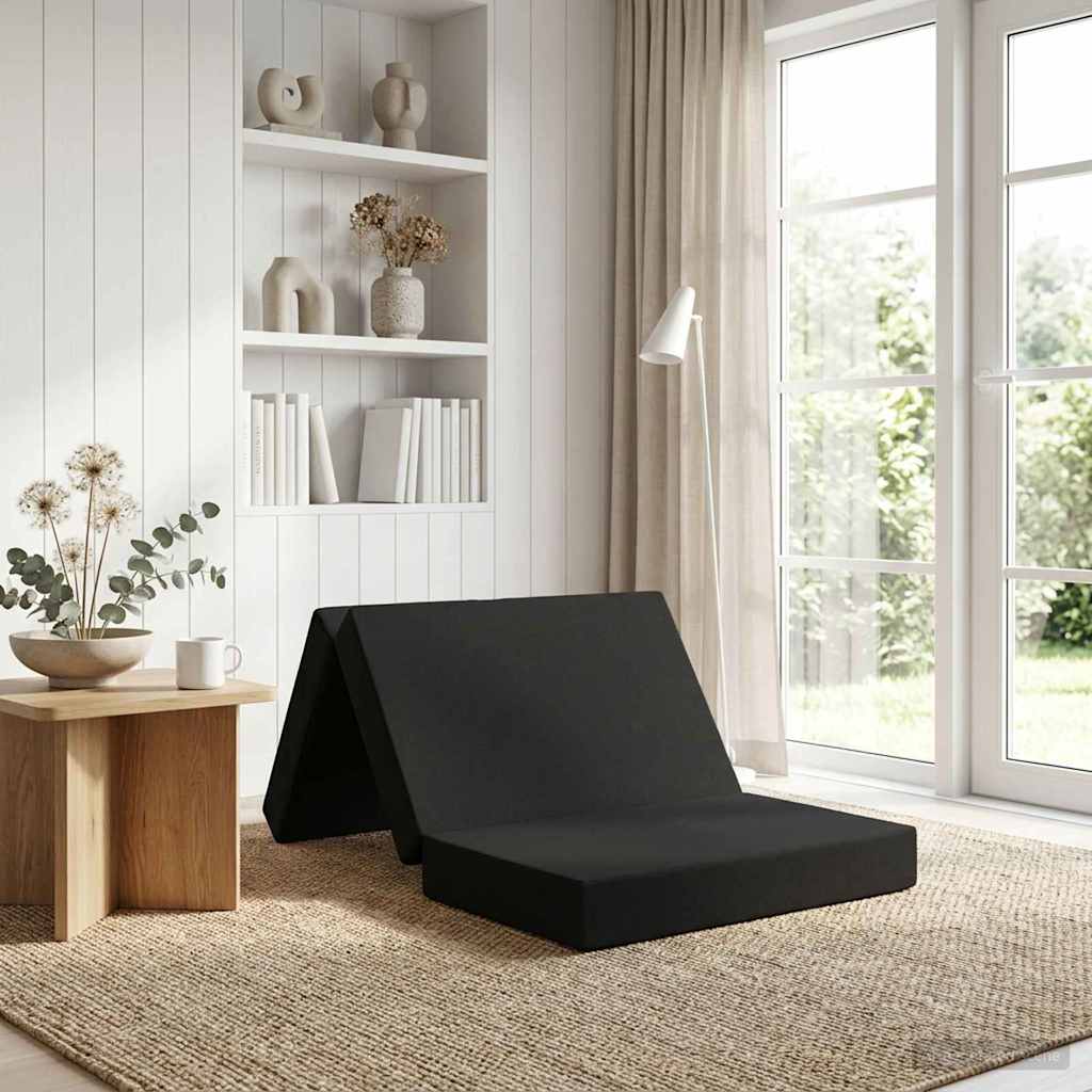 vidaXL Κρεβάτι Καναπέ Αναδιπλούμενο 100 x 67 x 45 εκ Μαύρο