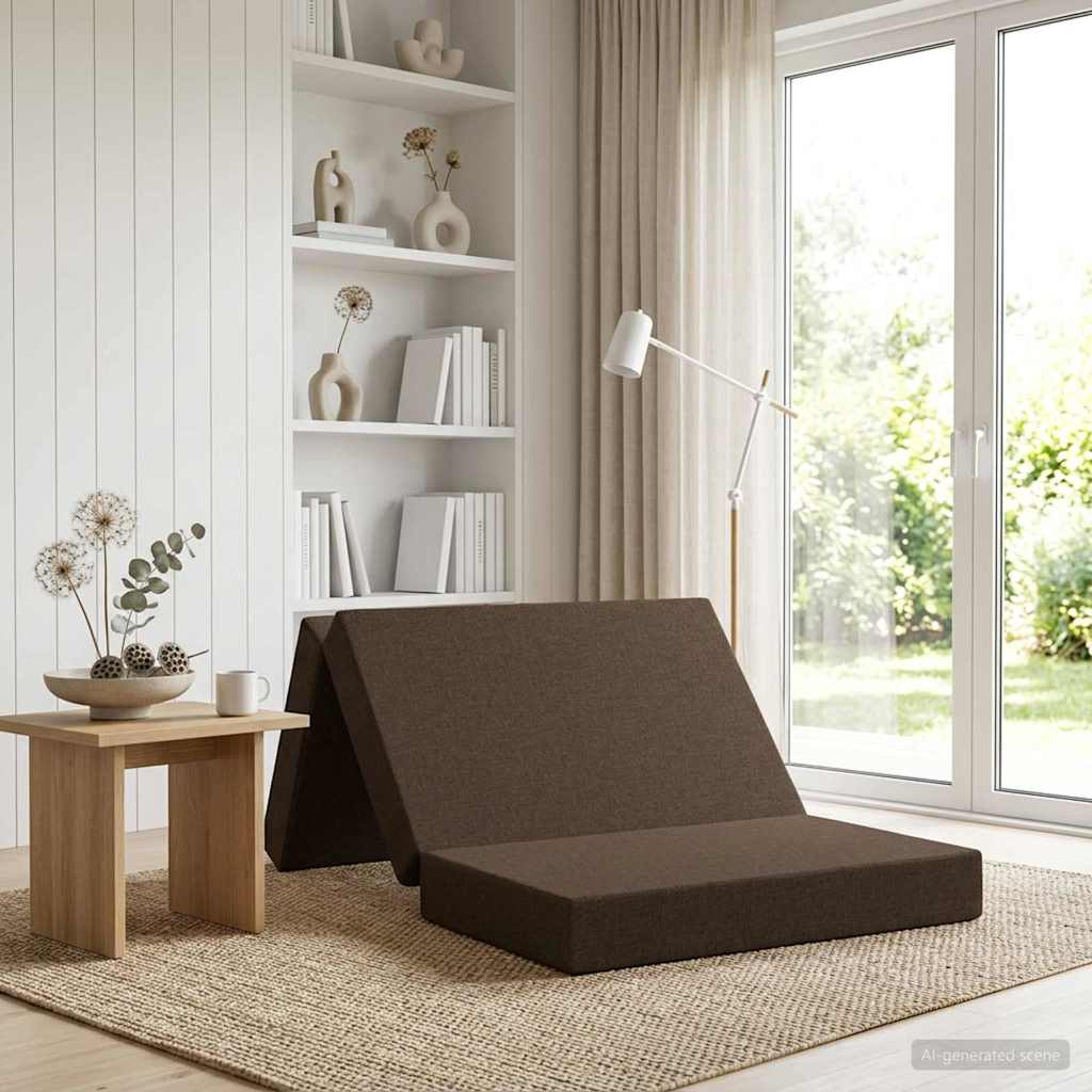 vidaXL Κρεβάτι Καναπέ Αναδιπλούμενο 80 x 67 x 45 cm Taupe
