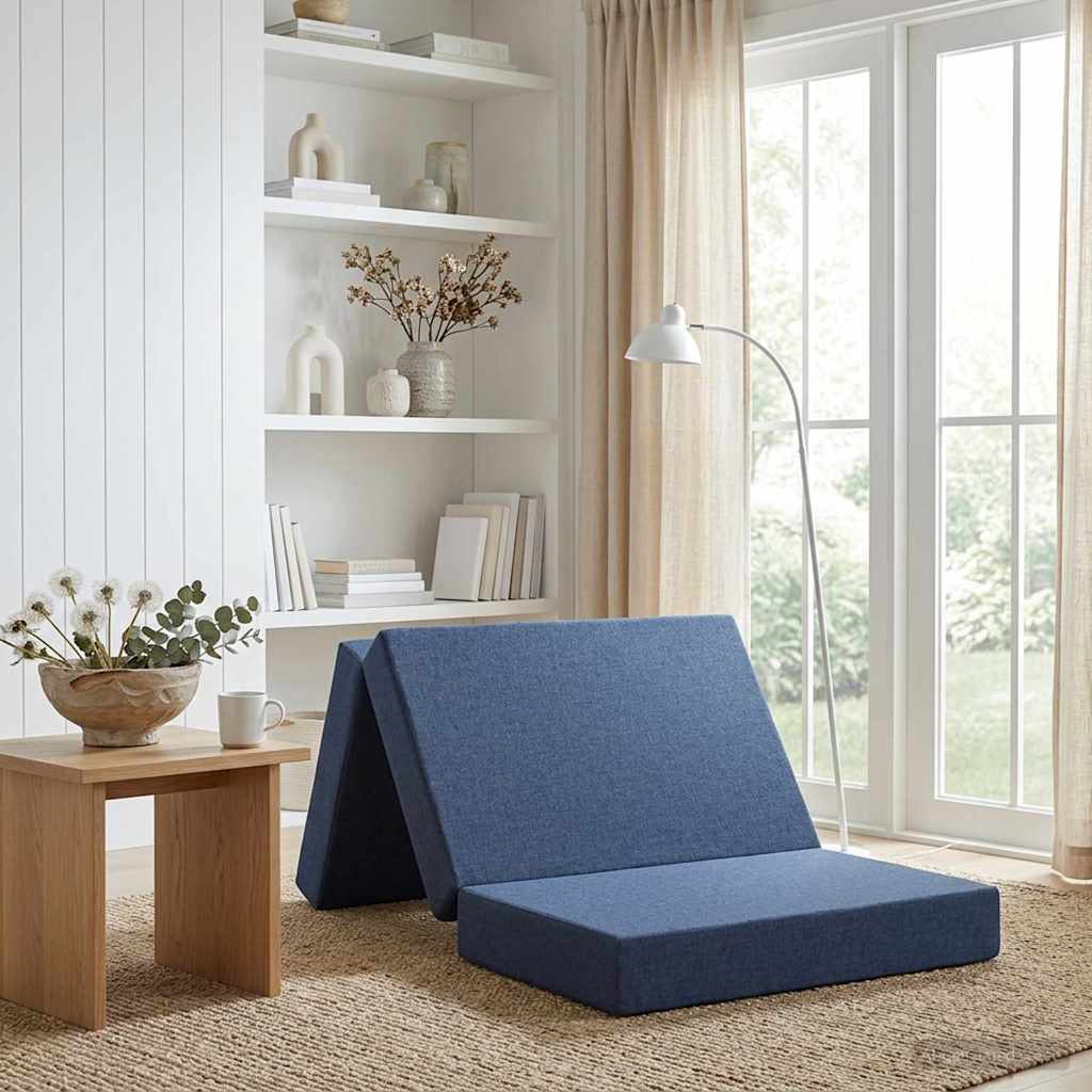 vidaXL Κρεβάτι Καναπέ Αναδιπλούμενο 80 x 67 x 45 cm Μπλε