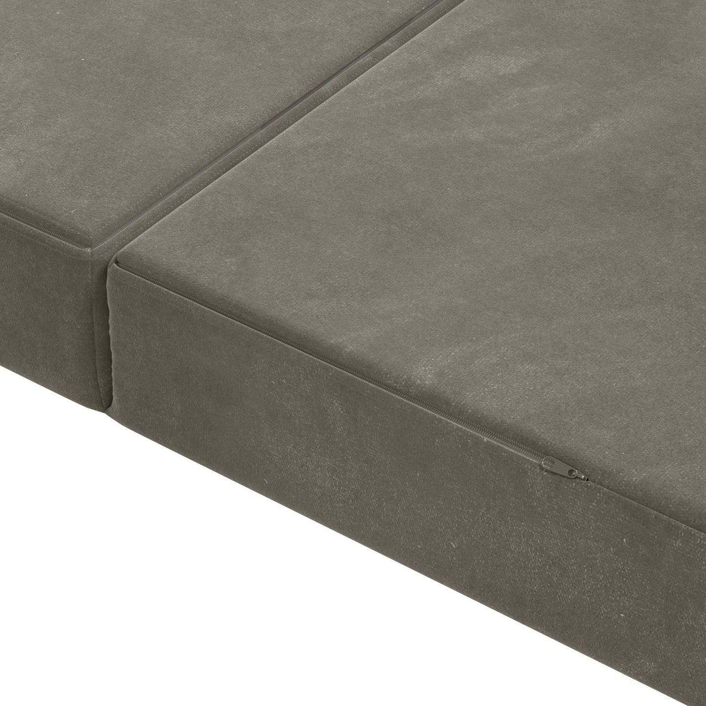 vidaXL Κρεβάτι Καναπέ Αναδιπλούμενο 200 x 80 x 15 cm Ανοιχτό γκρι