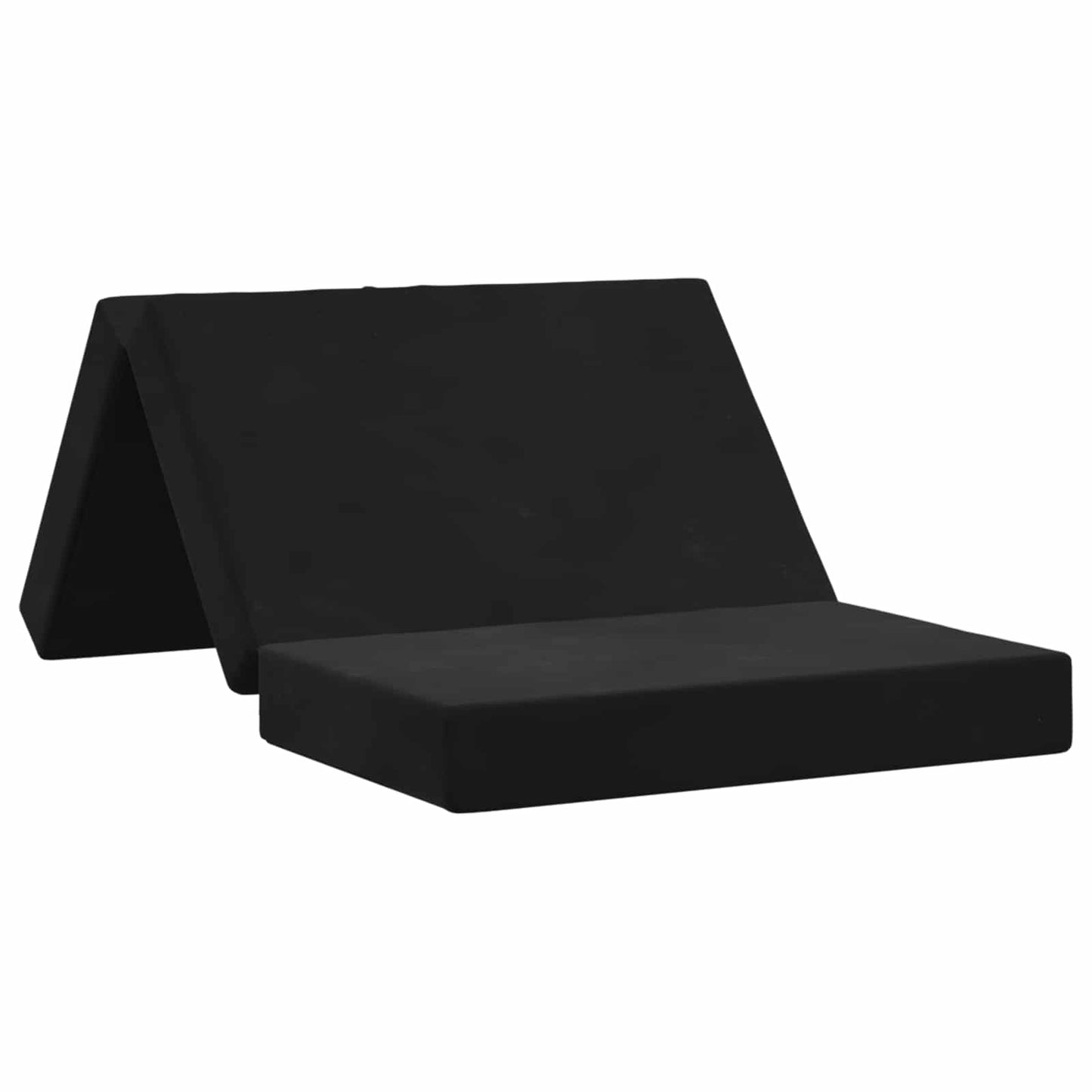 vidaXL Κρεβάτι Καναπέ Αναδιπλούμενο 200 x 80 x 15 cm Μαύρο