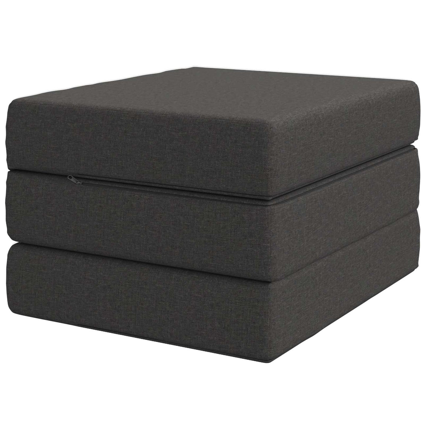 vidaXL Κρεβάτι Καναπέ Αναδιπλούμενο 200 x 90 x 15 cm Σκούρο Γκρι