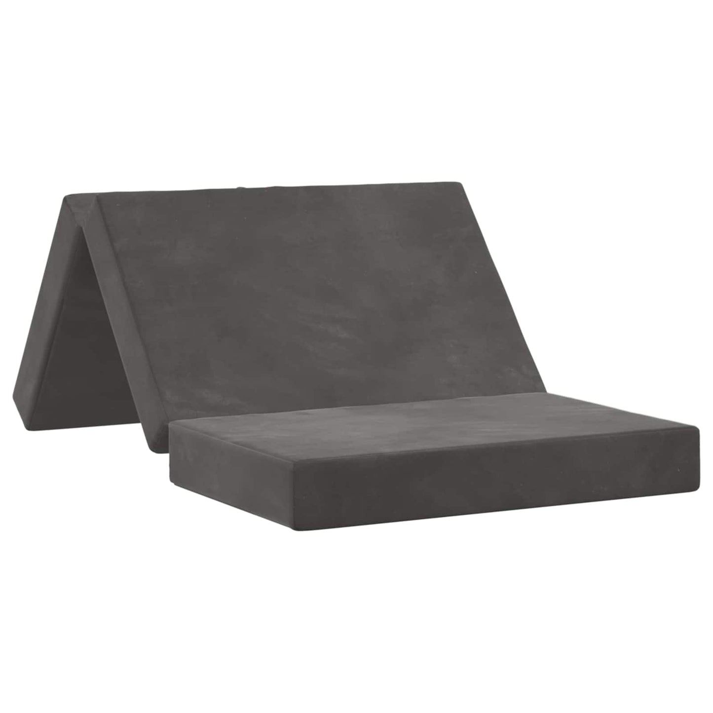 vidaXL Κρεβάτι Καναπέ Αναδιπλούμενο 200 x 100 x 15 cm Σκούρο Γκρι