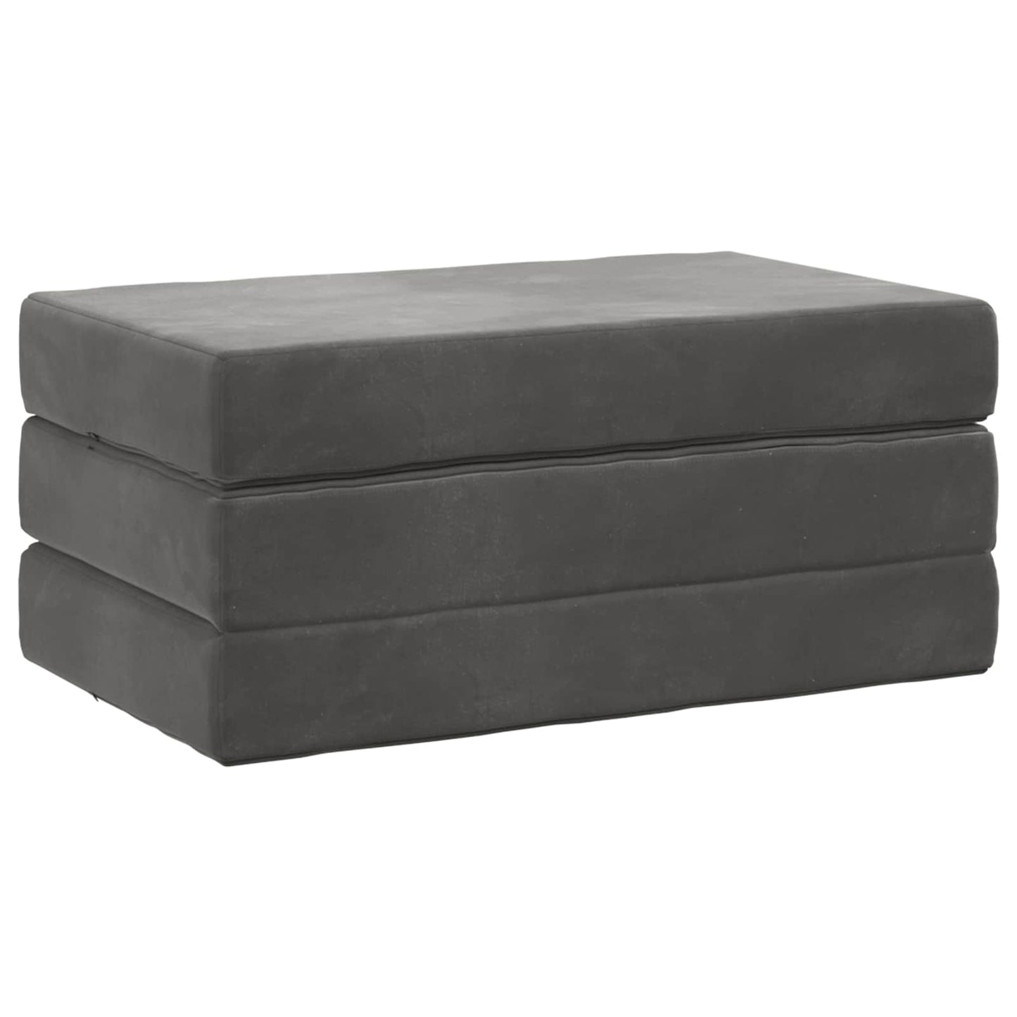 vidaXL Κρεβάτι Καναπέ Αναδιπλούμενο 200 x 100 x 15 cm Σκούρο Γκρι