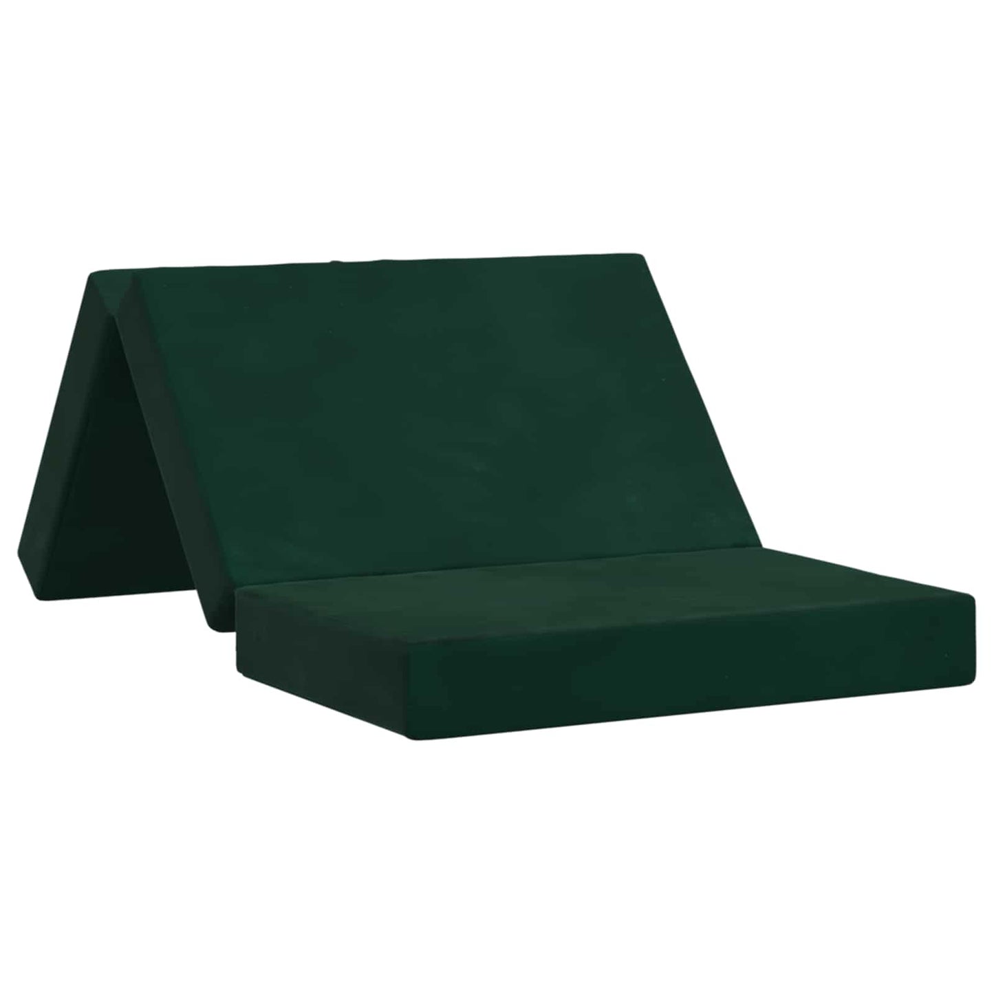 vidaXL Κρεβάτι Καναπέ Αναδιπλούμενο 100 x 67 x 45 cm Σκούρο Πράσινο