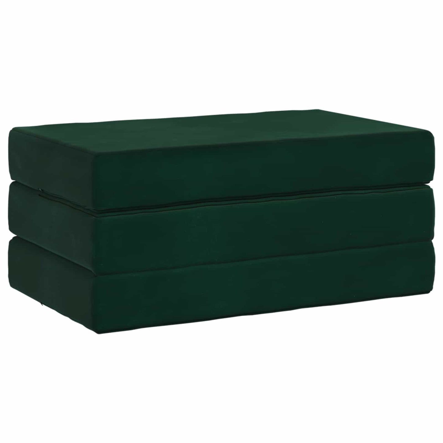 vidaXL Κρεβάτι Καναπέ Αναδιπλούμενο 100 x 67 x 45 cm Σκούρο Πράσινο