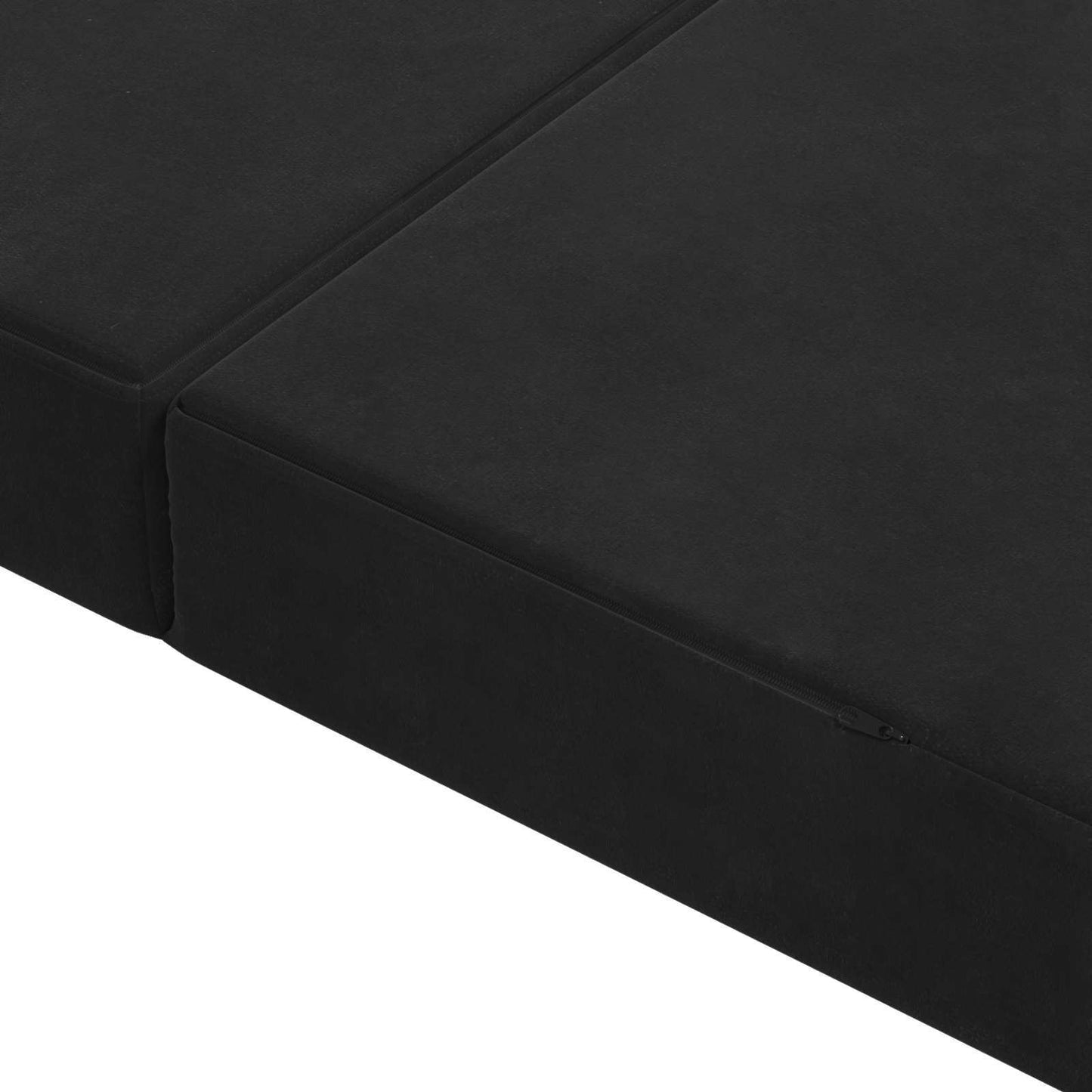 vidaXL Κρεβάτι Καναπέ Αναδιπλούμενο 200 x 100 x 15 cm Μαύρο