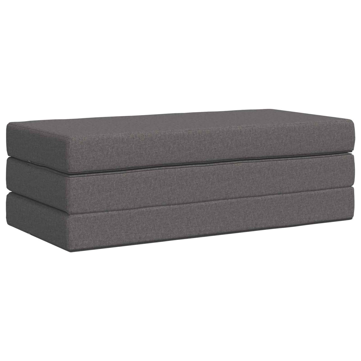 vidaXL Κρεβάτι Καναπέ Αναδιπλούμενο 200 x 120 x 15 cm Ανοιχτό γκρι