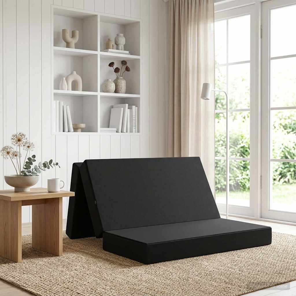 vidaXL Κρεβάτι Καναπέ Αναδιπλούμενο 120 x 67 x 45 εκ Μαύρο