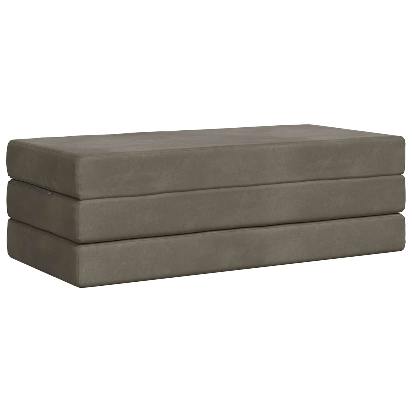 vidaXL Κρεβάτι Καναπέ Αναδιπλούμενο 200 x 120 x 15 cm Ανοιχτό γκρι