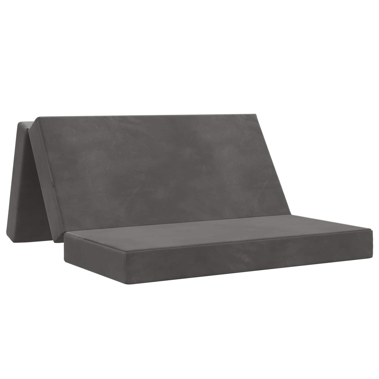 vidaXL Κρεβάτι Καναπέ Αναδιπλούμενο 200 x 120 x 15 cm Σκούρο Γκρι