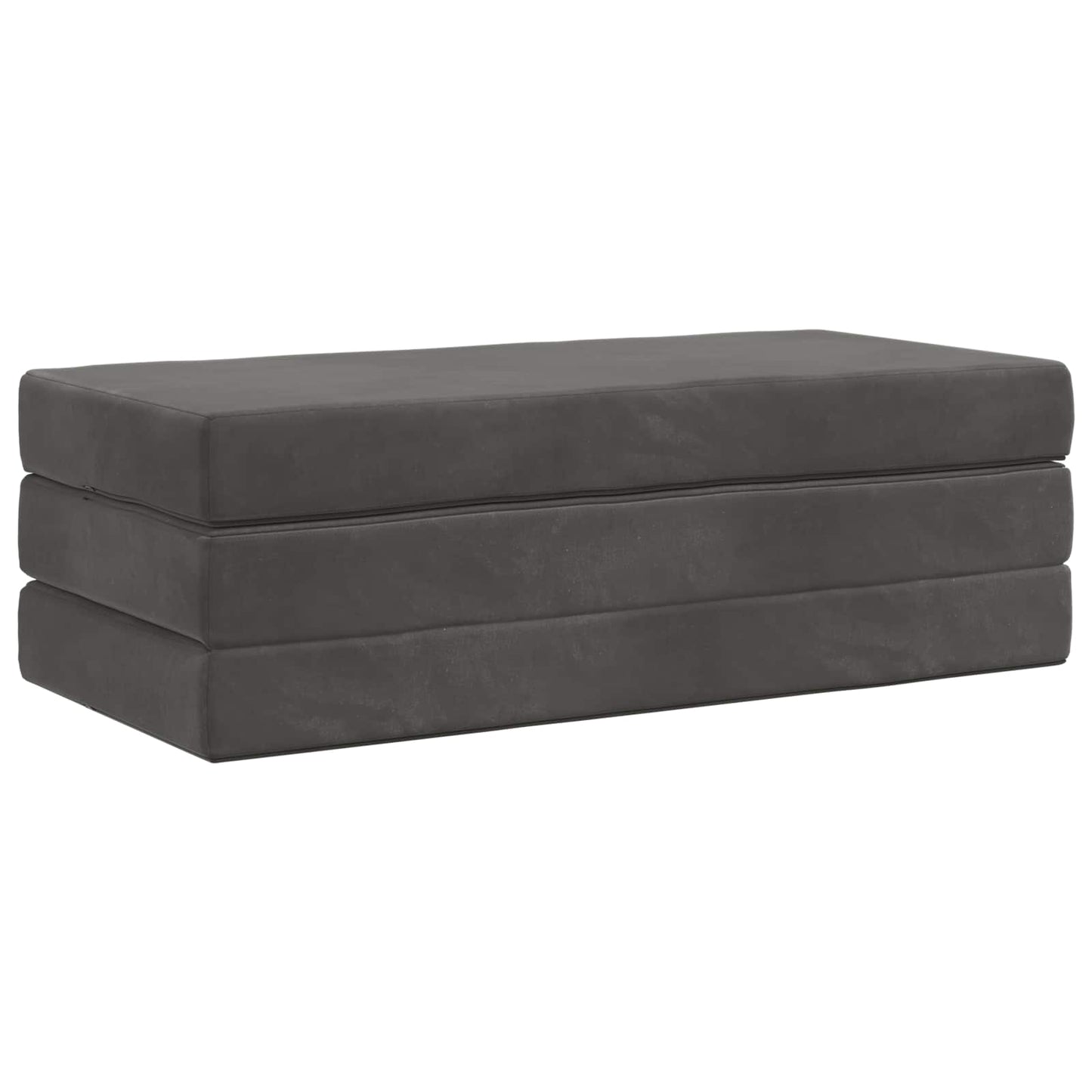 vidaXL Κρεβάτι Καναπέ Αναδιπλούμενο 200 x 120 x 15 cm Σκούρο Γκρι
