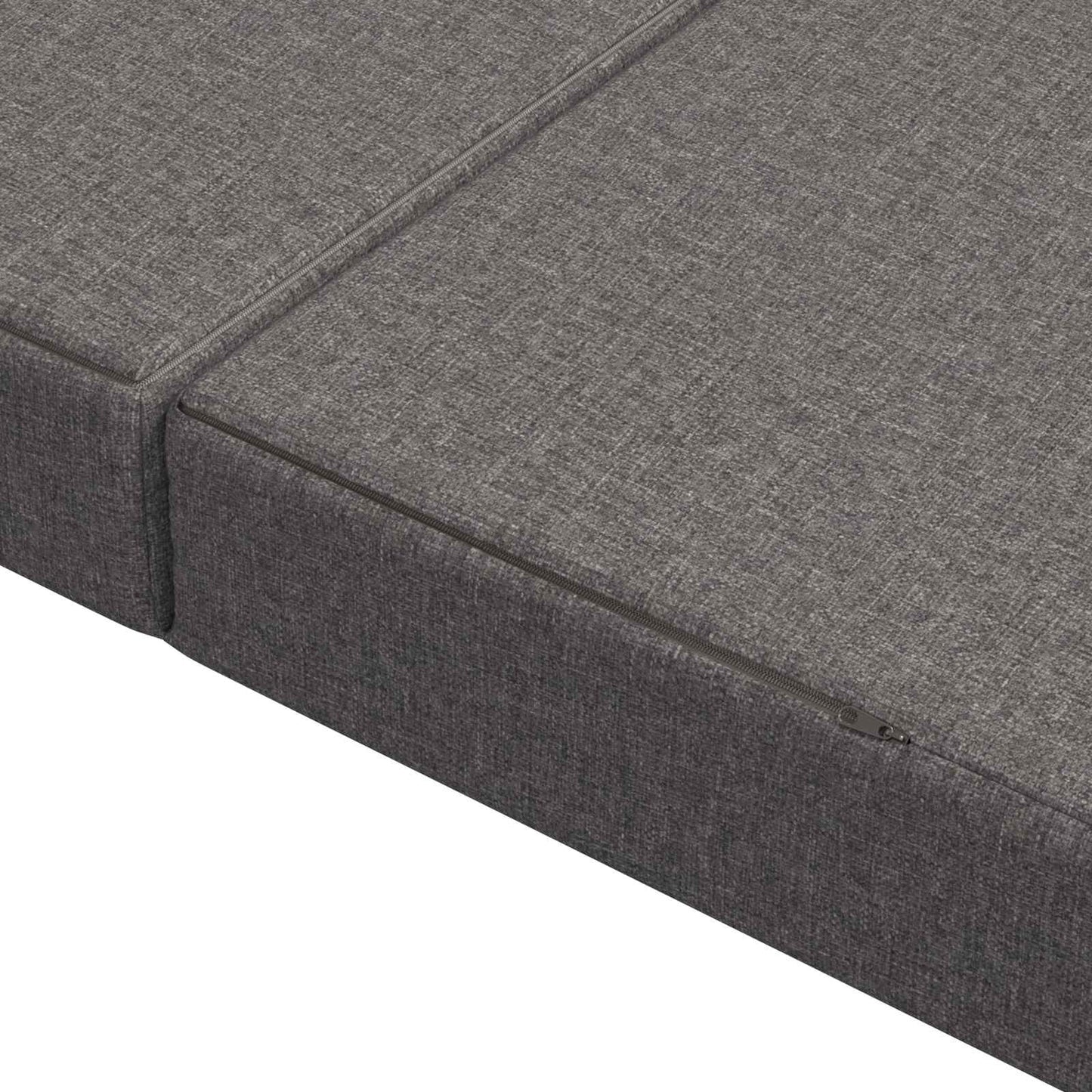 vidaXL Κρεβάτι Καναπέ Αναδιπλούμενο 200 x 140 x 15 cm Ανοιχτό γκρι