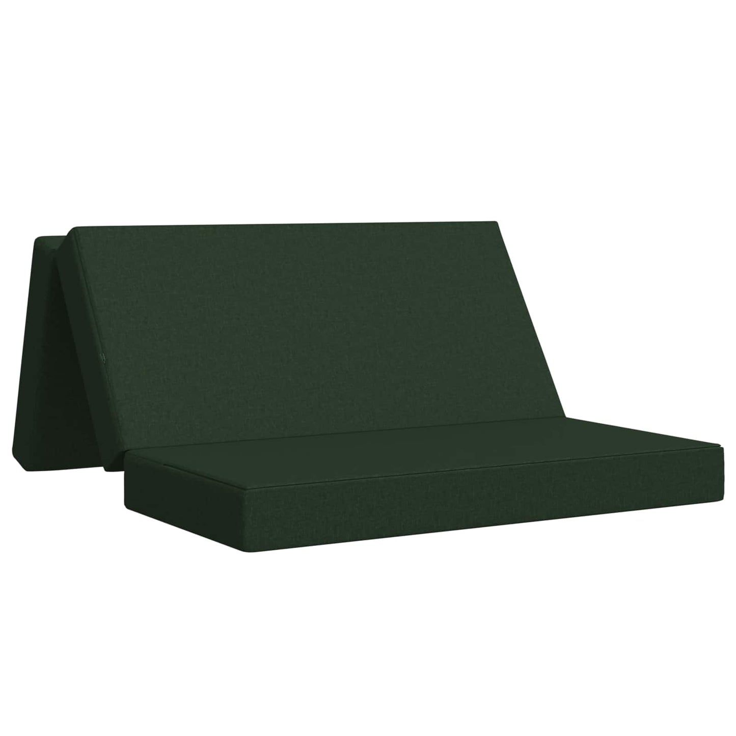 vidaXL Κρεβάτι Καναπέ Αναδιπλούμενο 140 x 67 x 45 cm Σκούρο Πράσινο