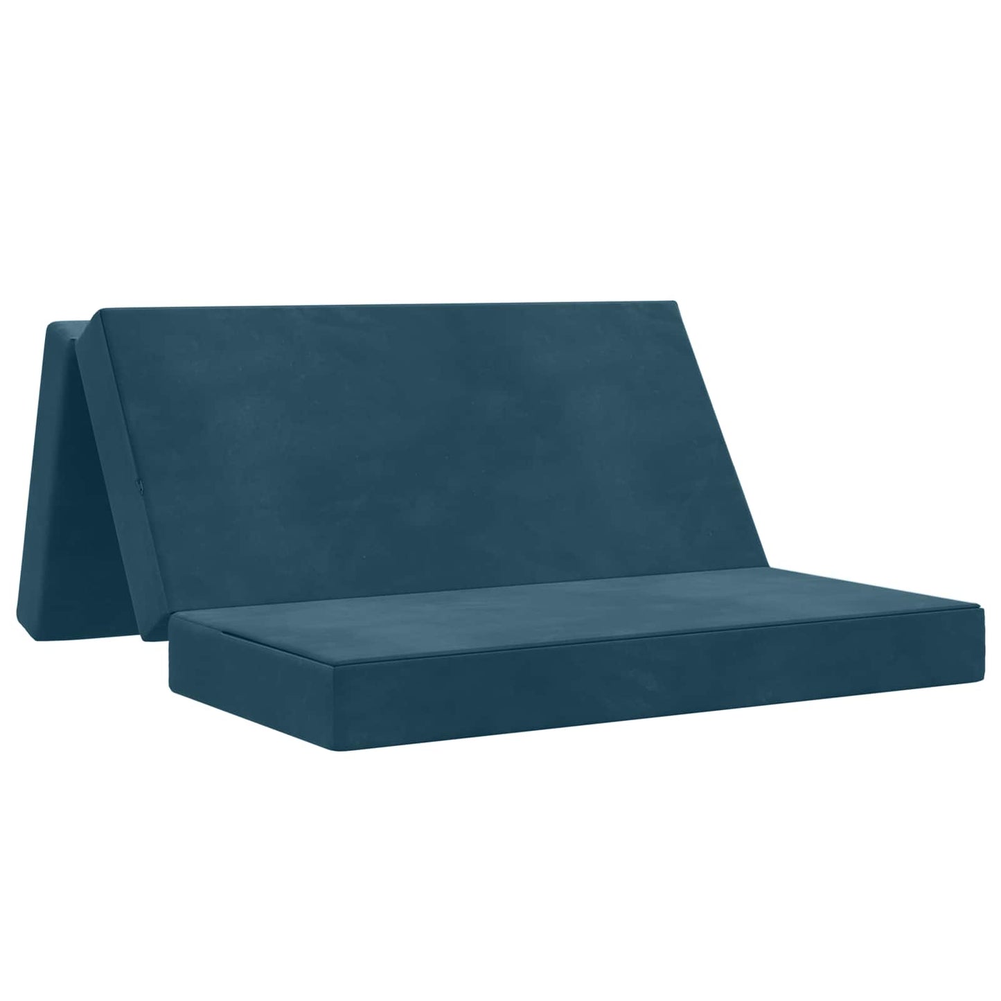 vidaXL Κρεβάτι Καναπέ Αναδιπλούμενο 140 x 67 x 45 cm Μπλε