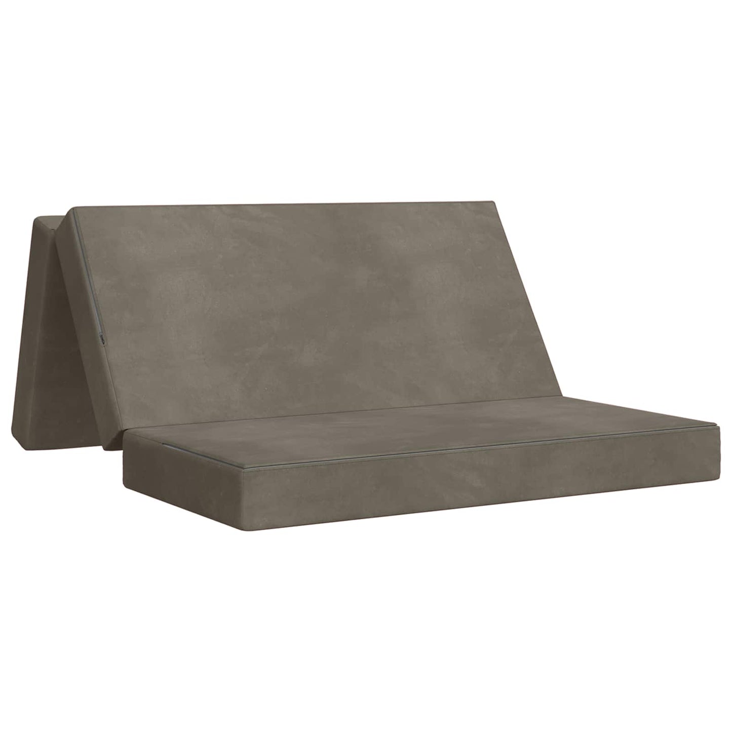 vidaXL Κρεβάτι Καναπέ Αναδιπλούμενο 200 x 140 x 15 cm Ανοιχτό γκρι