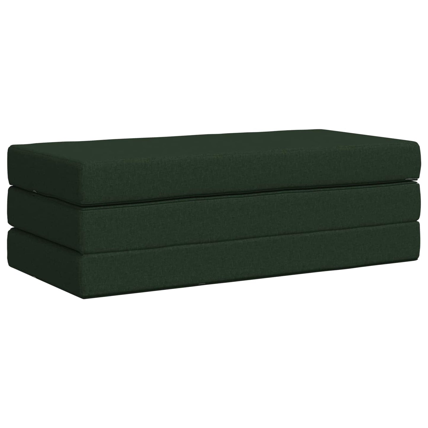 vidaXL Κρεβάτι Καναπέ Αναδιπλούμενο 160 x 67 x 45 cm Σκούρο Πράσινο