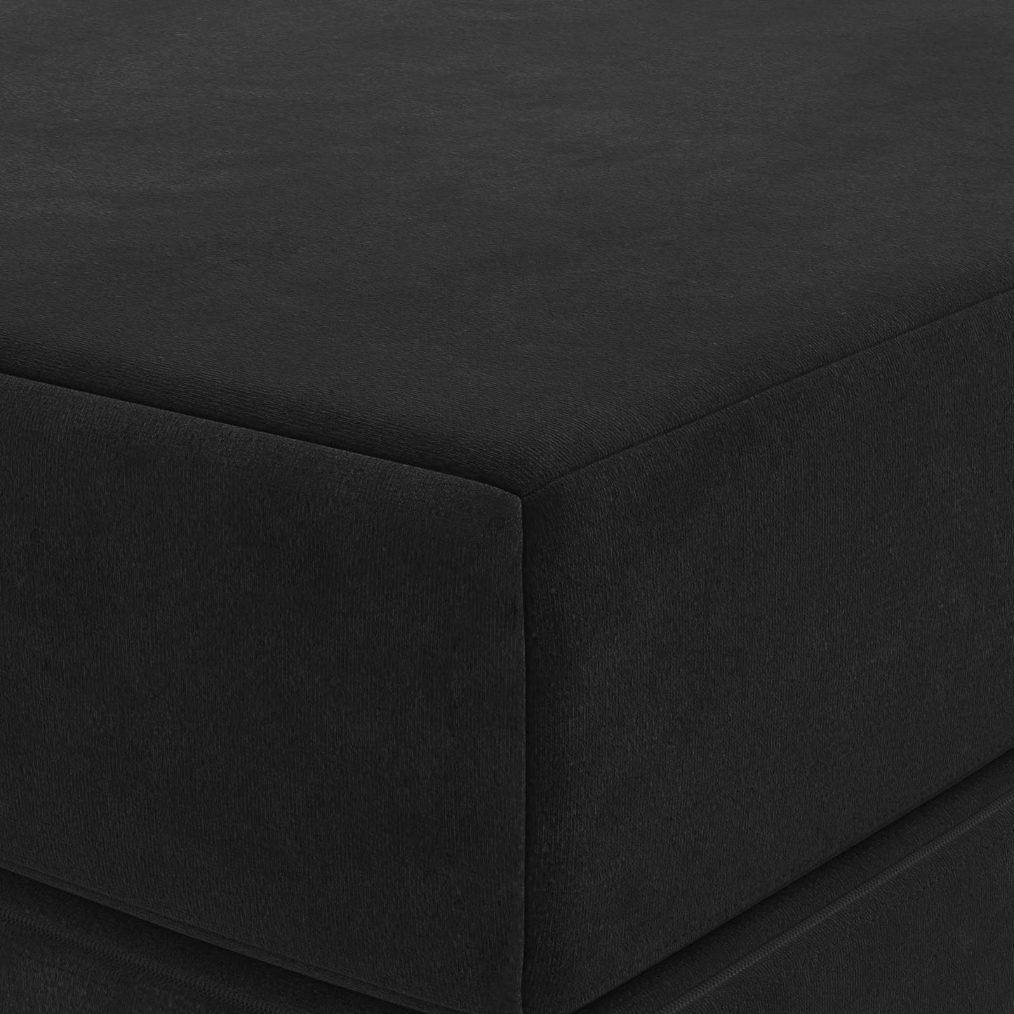 vidaXL Κρεβάτι Καναπέ Αναδιπλούμενο 200 x 160 x 15 cm Μαύρο