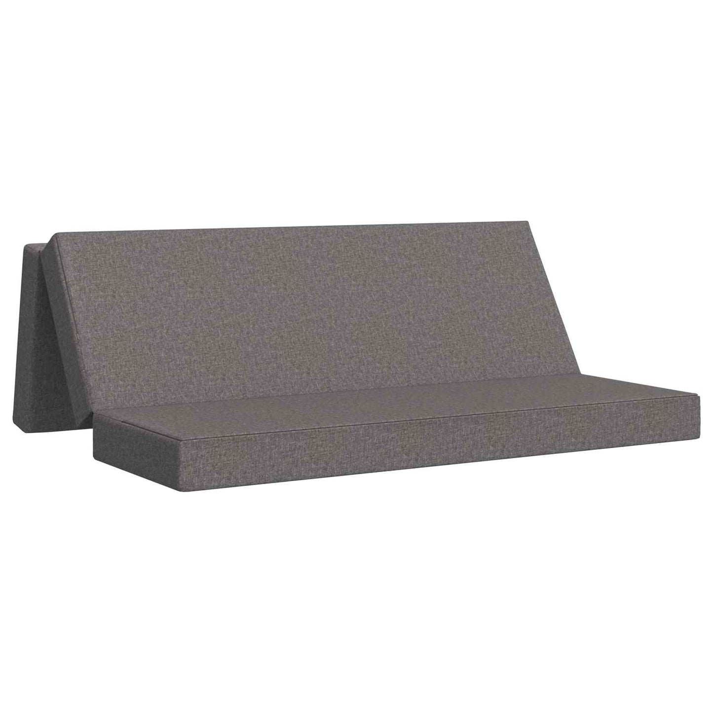 vidaXL Κρεβάτι Καναπέ Αναδιπλούμενο 200 x 180 x 15 cm Ανοιχτό γκρι