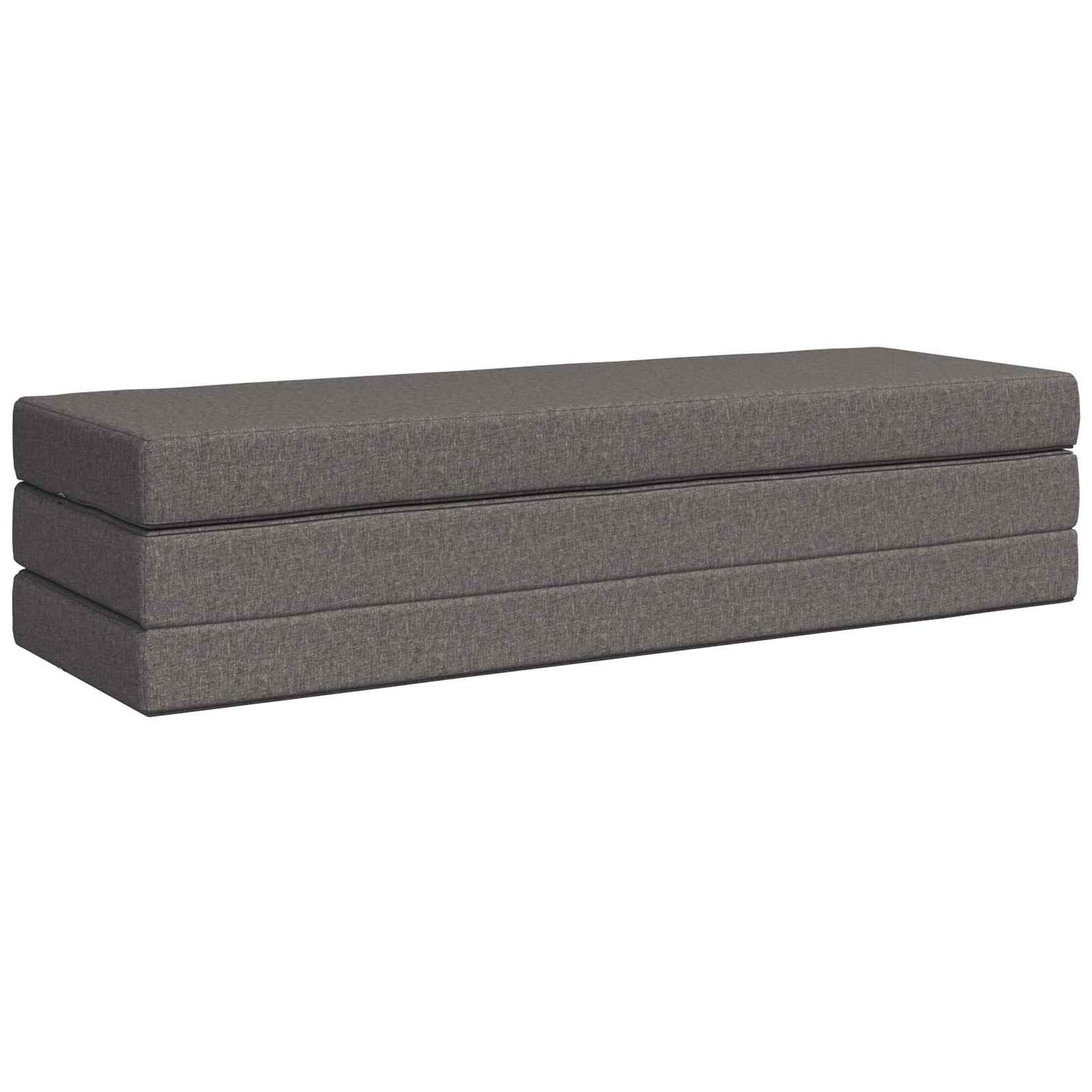 vidaXL Κρεβάτι Καναπέ Αναδιπλούμενο 200 x 180 x 15 cm Ανοιχτό γκρι