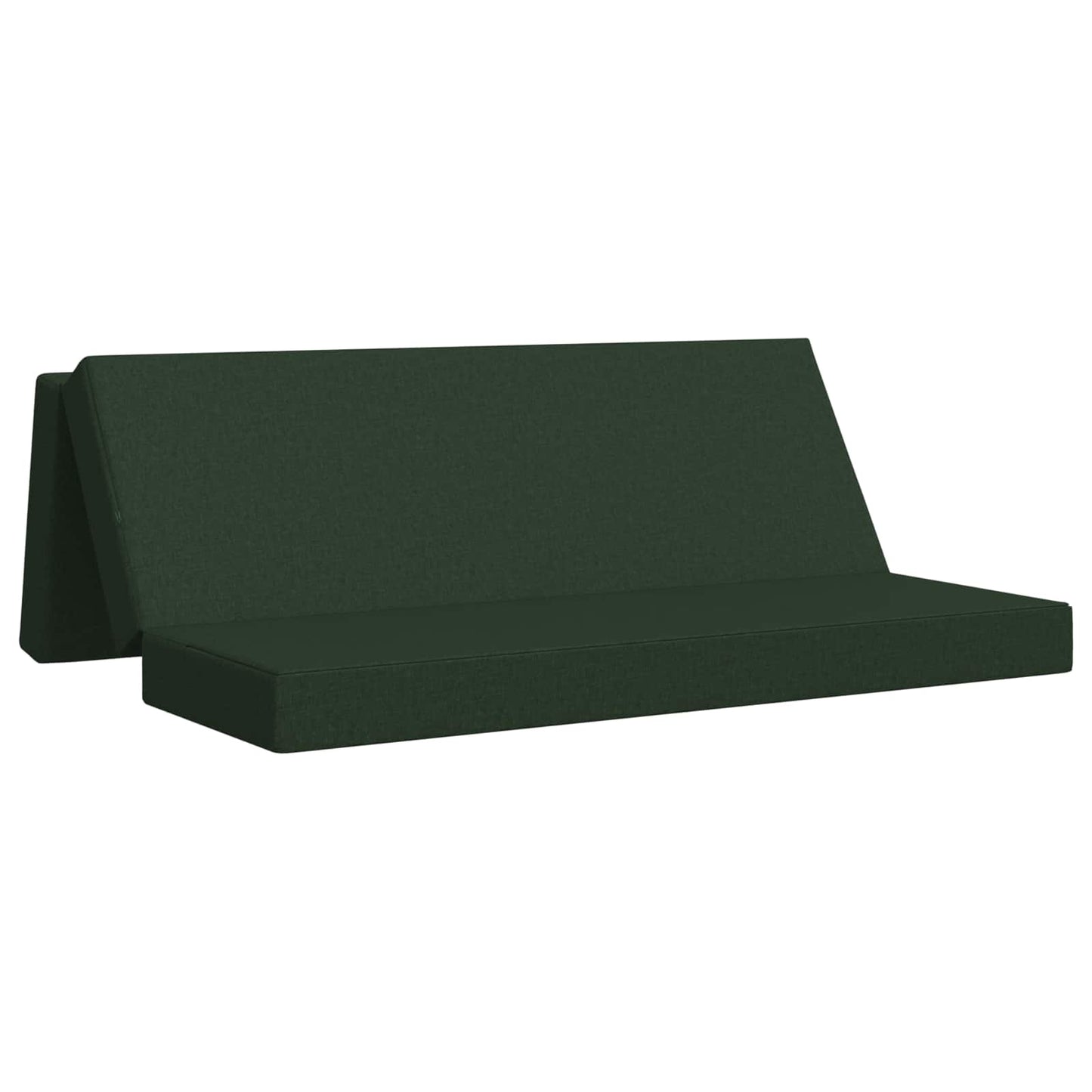 vidaXL Κρεβάτι Καναπέ Αναδιπλούμενο 180 x 67 x 45 cm Σκούρο Πράσινο