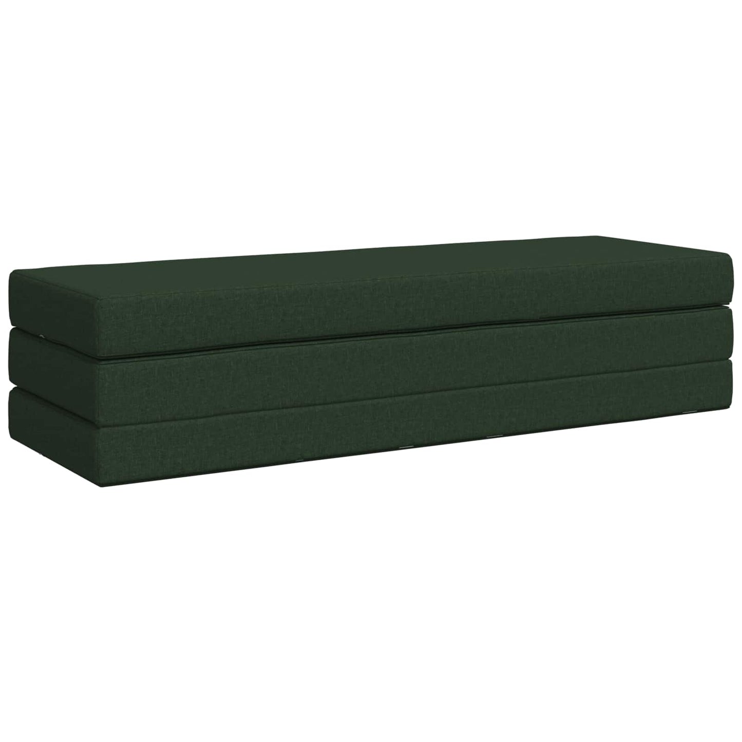vidaXL Κρεβάτι Καναπέ Αναδιπλούμενο 180 x 67 x 45 cm Σκούρο Πράσινο