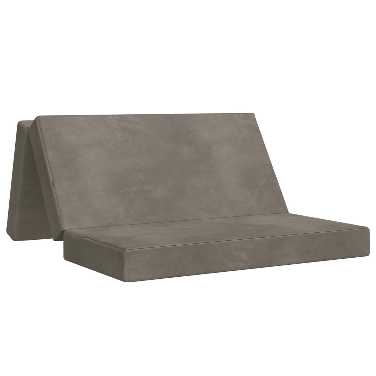 vidaXL Κρεβάτι Καναπέ Αναδιπλούμενο 200 x 200 x 15 cm Ανοιχτό γκρι