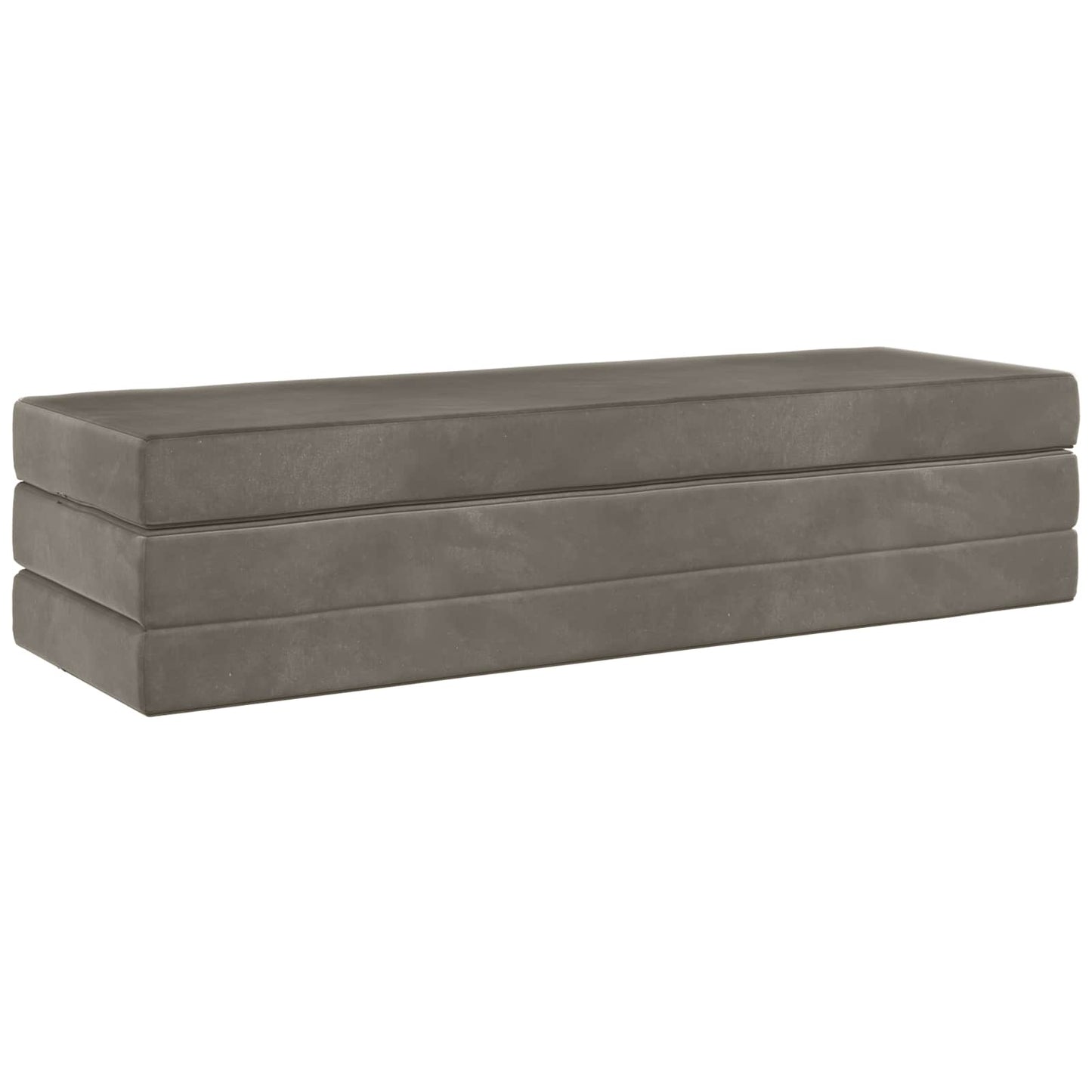 vidaXL Κρεβάτι Καναπέ Αναδιπλούμενο 200 x 200 x 15 cm Ανοιχτό γκρι