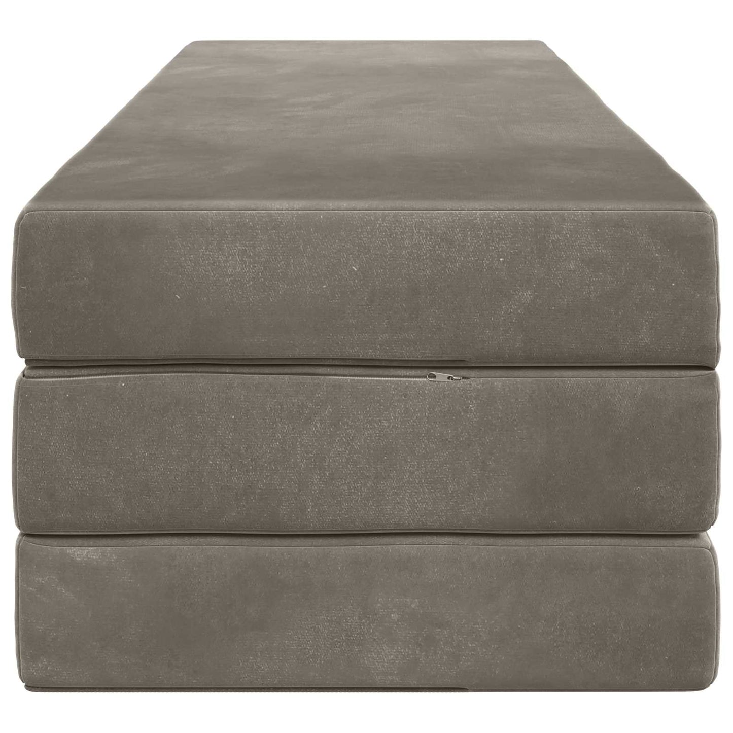 vidaXL Κρεβάτι Καναπέ Αναδιπλούμενο 200 x 200 x 15 cm Ανοιχτό γκρι
