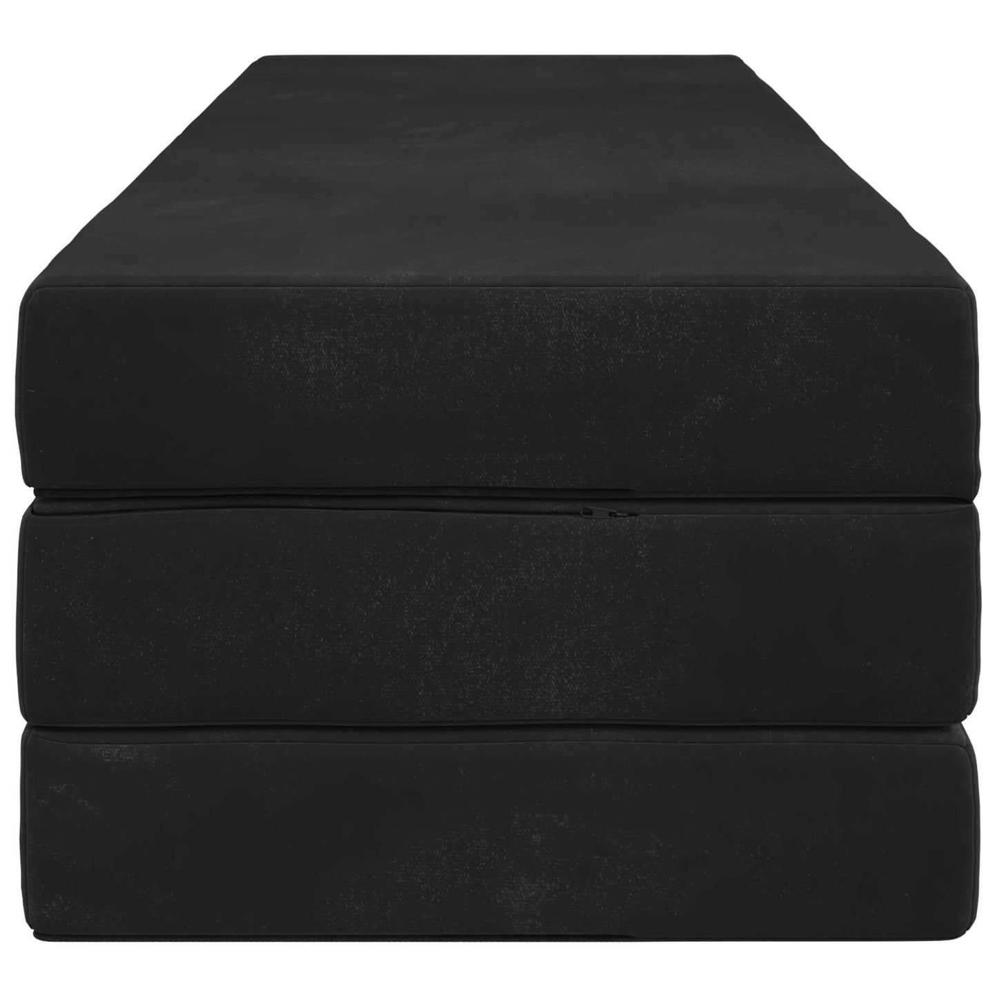 vidaXL Κρεβάτι Καναπέ Αναδιπλούμενο 200 x 200 x 15 cm Μαύρο