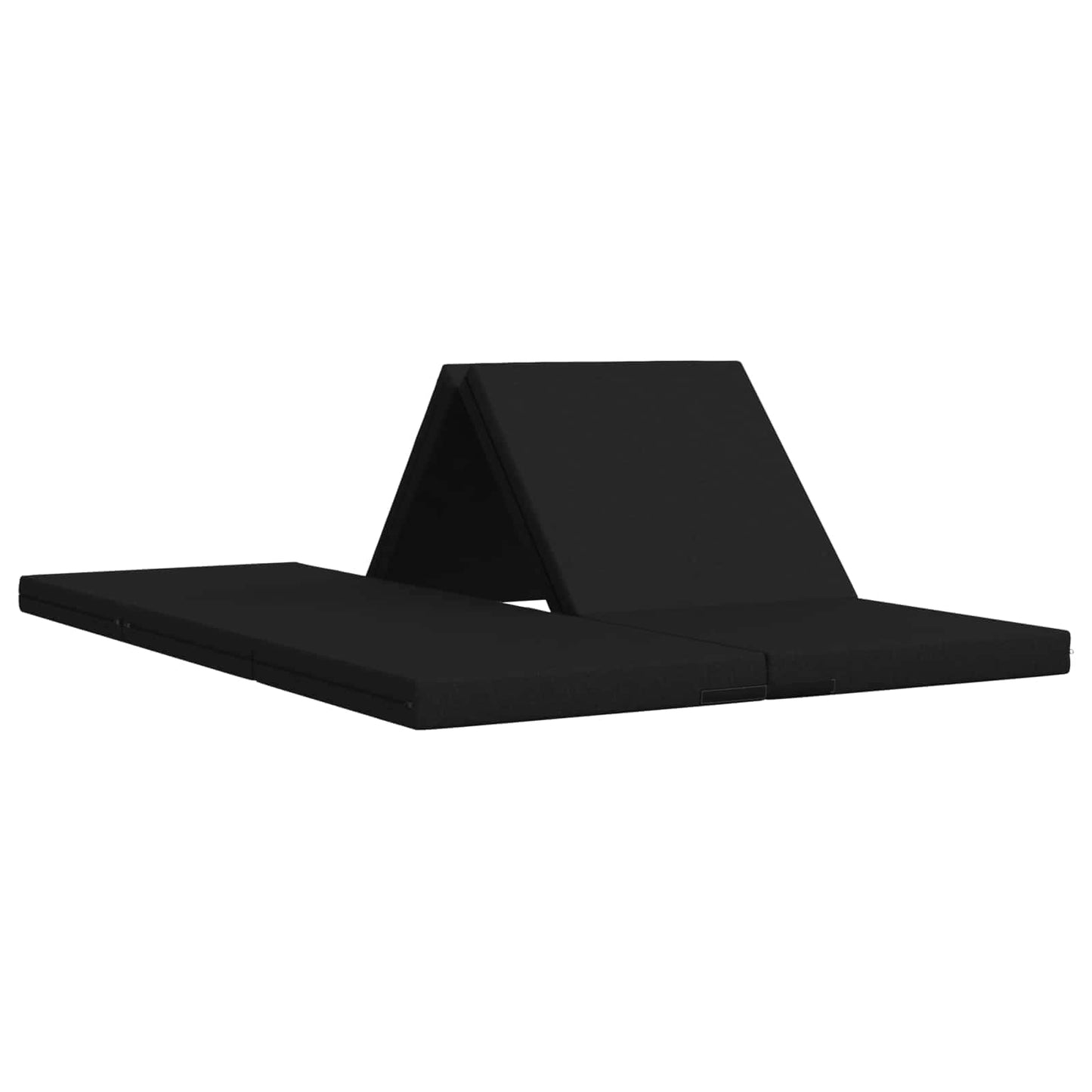 vidaXL Κρεβάτι Καναπέ Αναδιπλούμενο 140 x 67 x 15 εκ Μαύρο