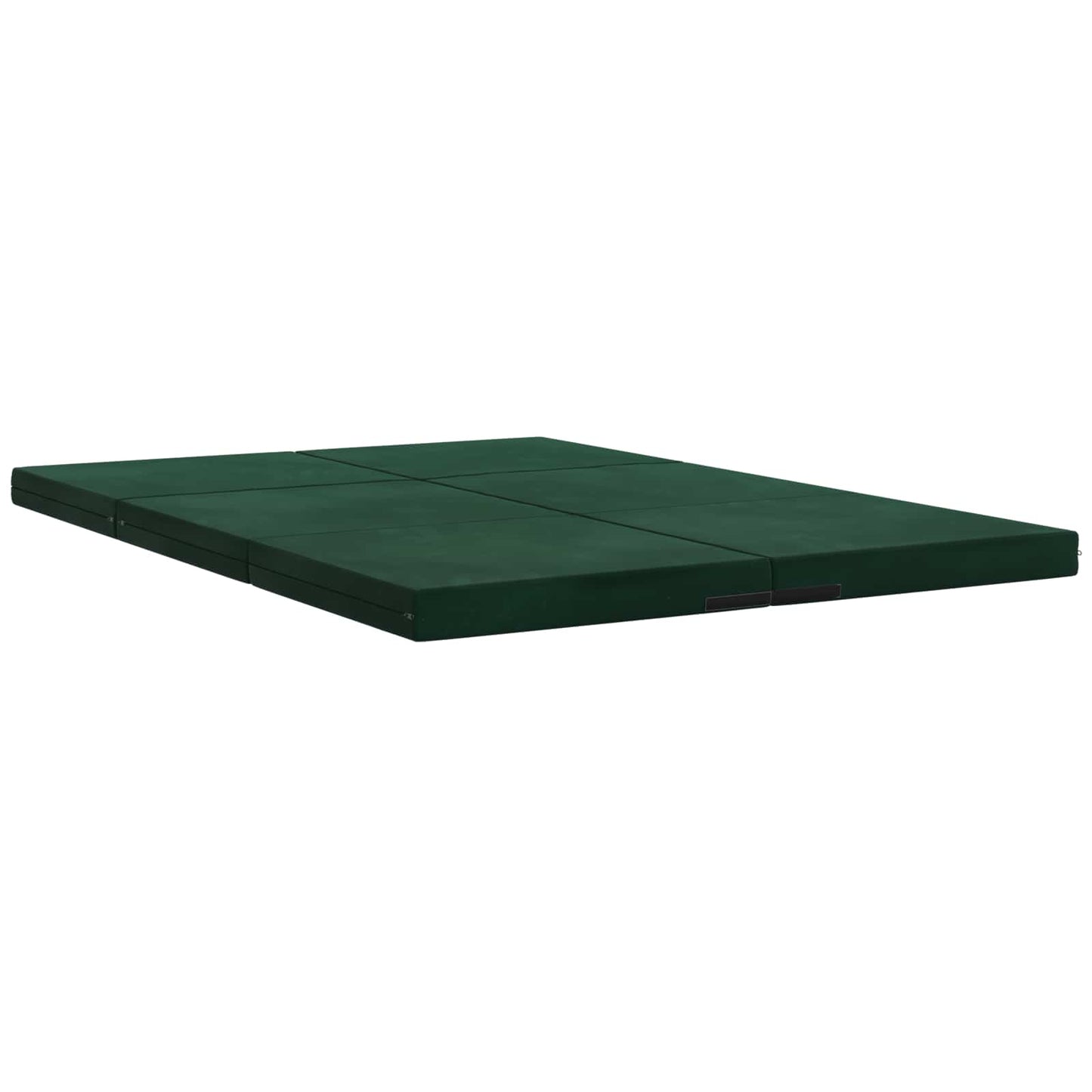 vidaXL Κρεβάτι Καναπέ Αναδιπλούμενο 140 x 67 x 15 εκ Σκούρο Πράσινο