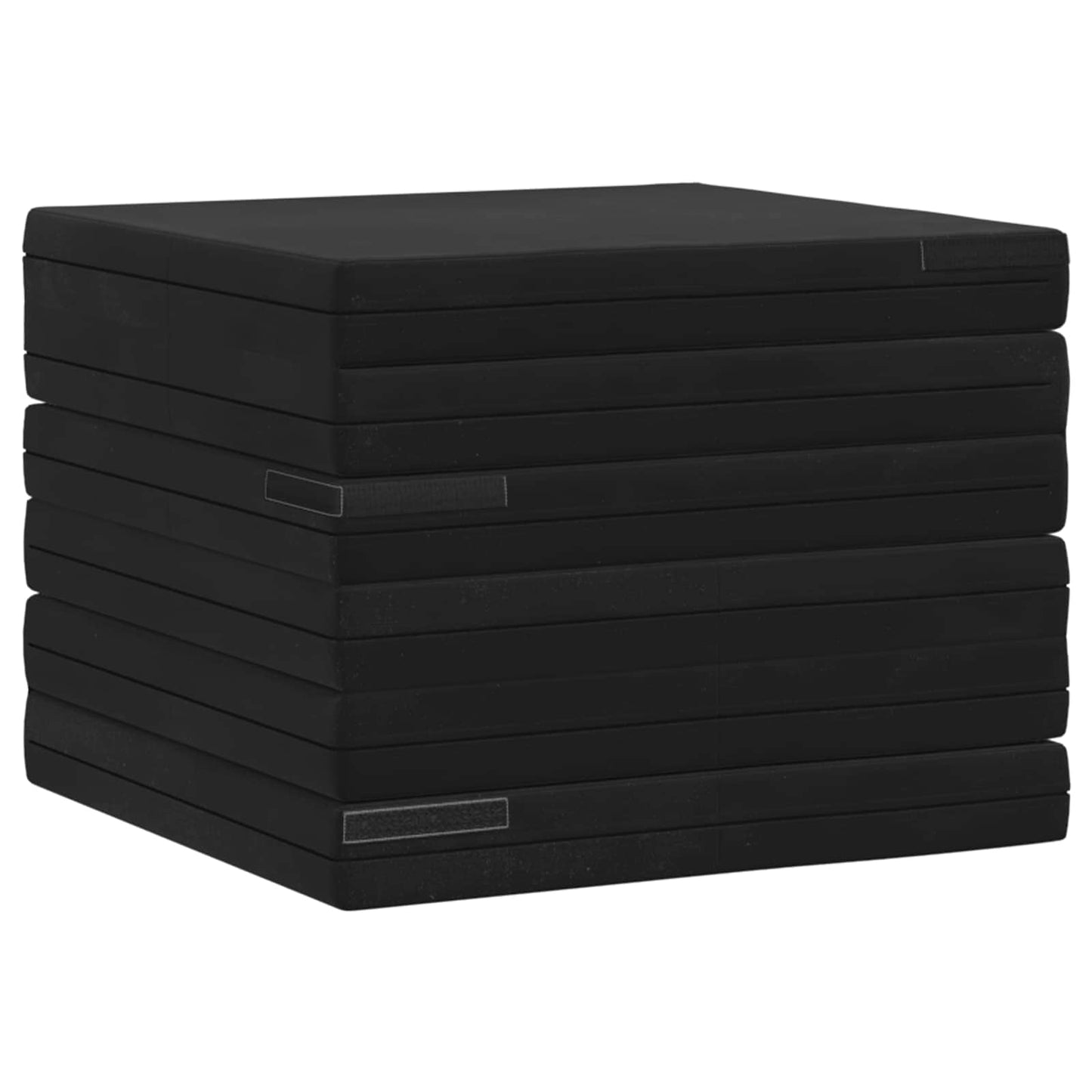 vidaXL Κρεβάτι Καναπέ Αναδιπλούμενο 140 x 67 x 15 εκ Μαύρο