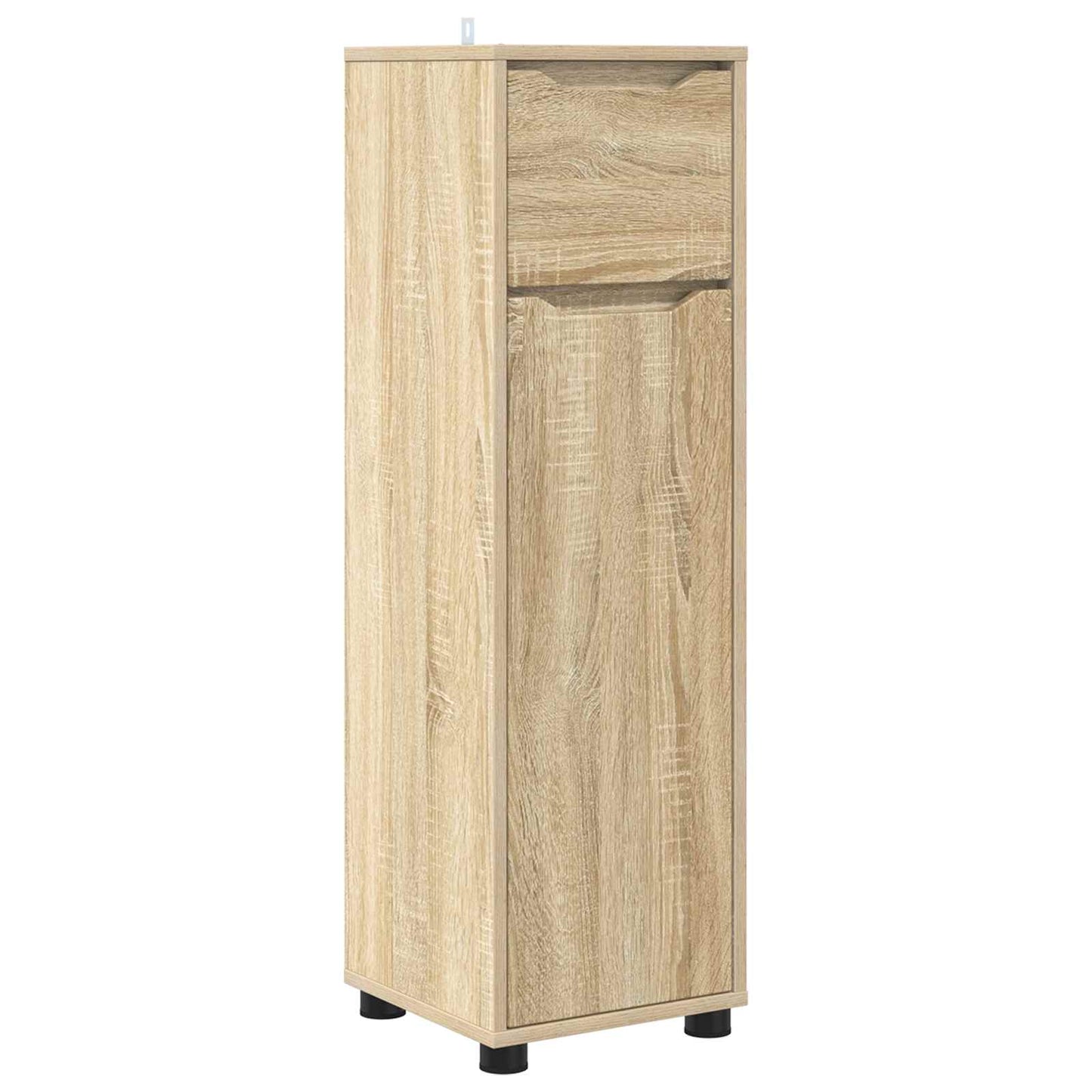 vidaXL Ντουλάπι Μπάνιου Δρύς Sonoma 30,5 x 30 x 101 εκ