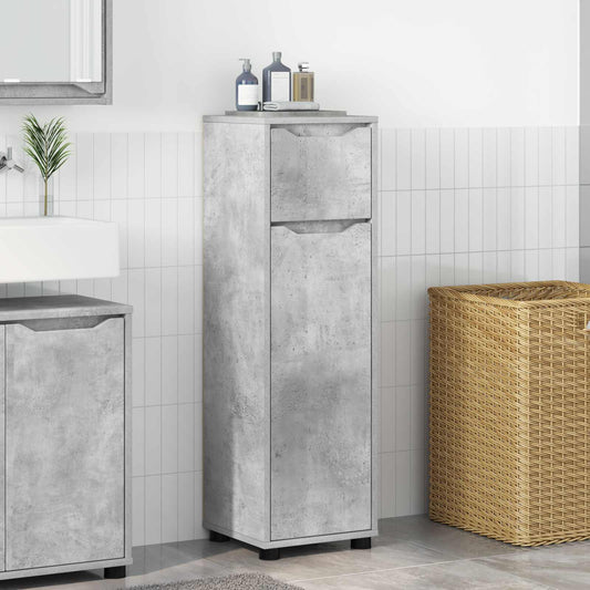 vidaXL Ντουλάπι Μπάνιου Σκυρόδεμα Γκρι 30,5 x 30 x 101 εκ