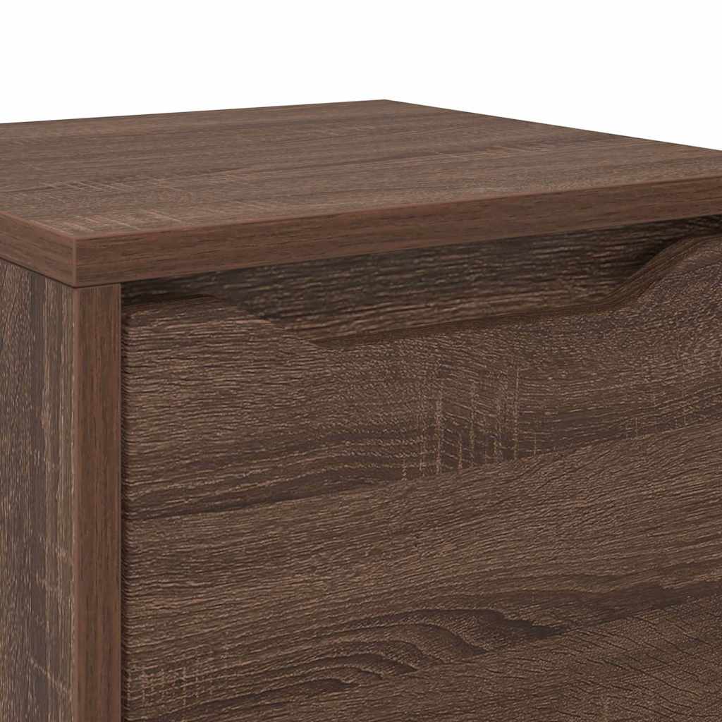 vidaXL Ντουλάπι Μπάνιου με συρτάρι Καφέ δρυς 30,5 x 30 x 101 εκ