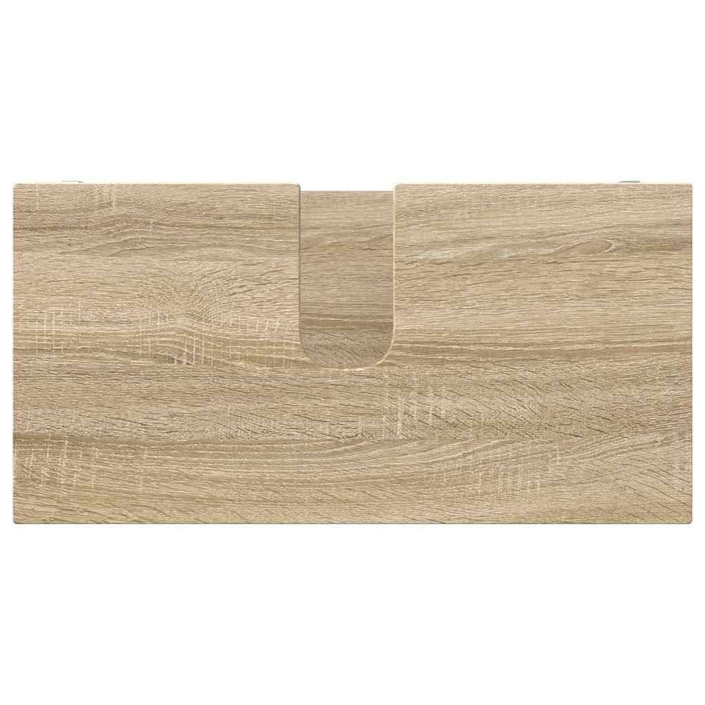 vidaXL Ντουλάπα νιπτήρα μπάνιου με ράφι Δρύς Sonoma 60 x 30 x 60 cm