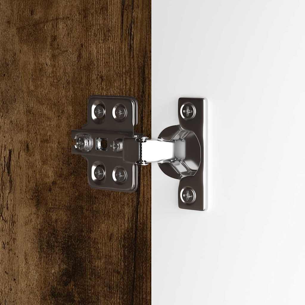 vidaXL Ντουλάπα νιπτήρα μπάνιου με ράφι Καπνιστό Δρύς 60 x 30 x 60 cm