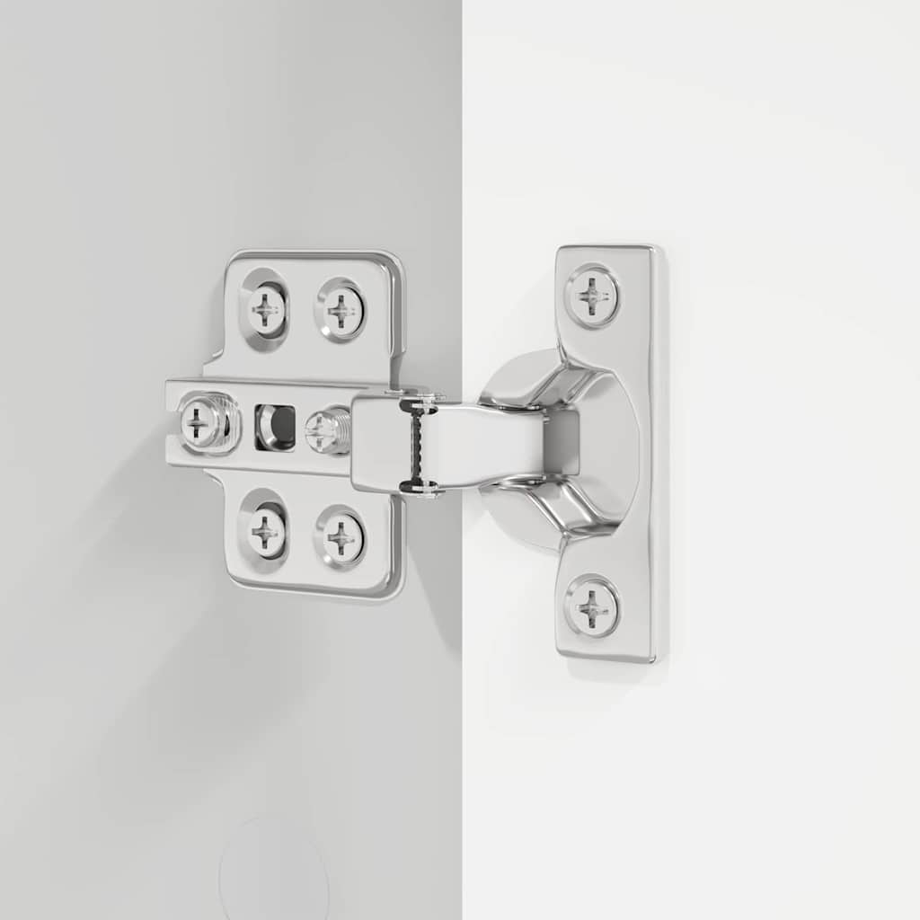 vidaXL Ντουλάπι Μπάνιου Λευκό 30,5 x 30 x 195 εκ Επεξεργασμένο ξύλο