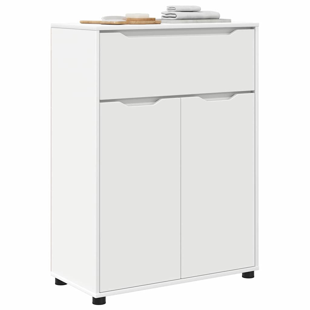 vidaXL Ντουλάπι Μπάνιου Λευκό 72,5 x 36,5 x 100 εκ Επεξεργασμένο ξύλο