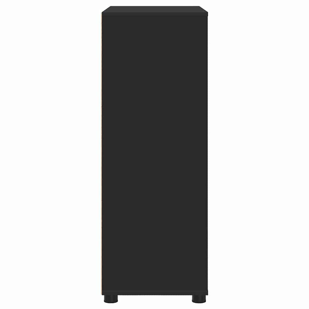 vidaXL Ντουλάπι Μπάνιου Μαύρο 72,5 x 36,5 x 100 εκ Επεξεργασμένο ξύλο