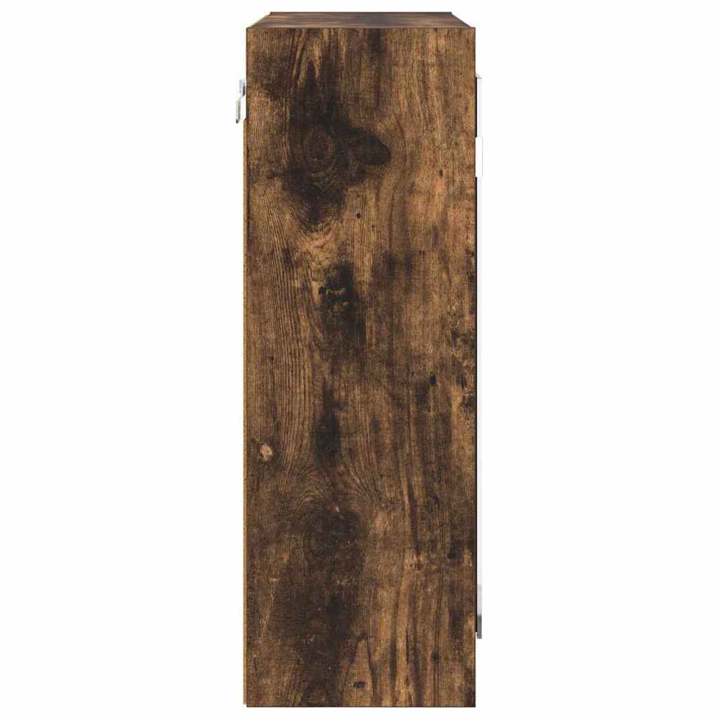 vidaXL Καθρέφτης Ντουλάπα Μπάνιου Καπνιστό Δρύς 60 x 20 x 60 cm