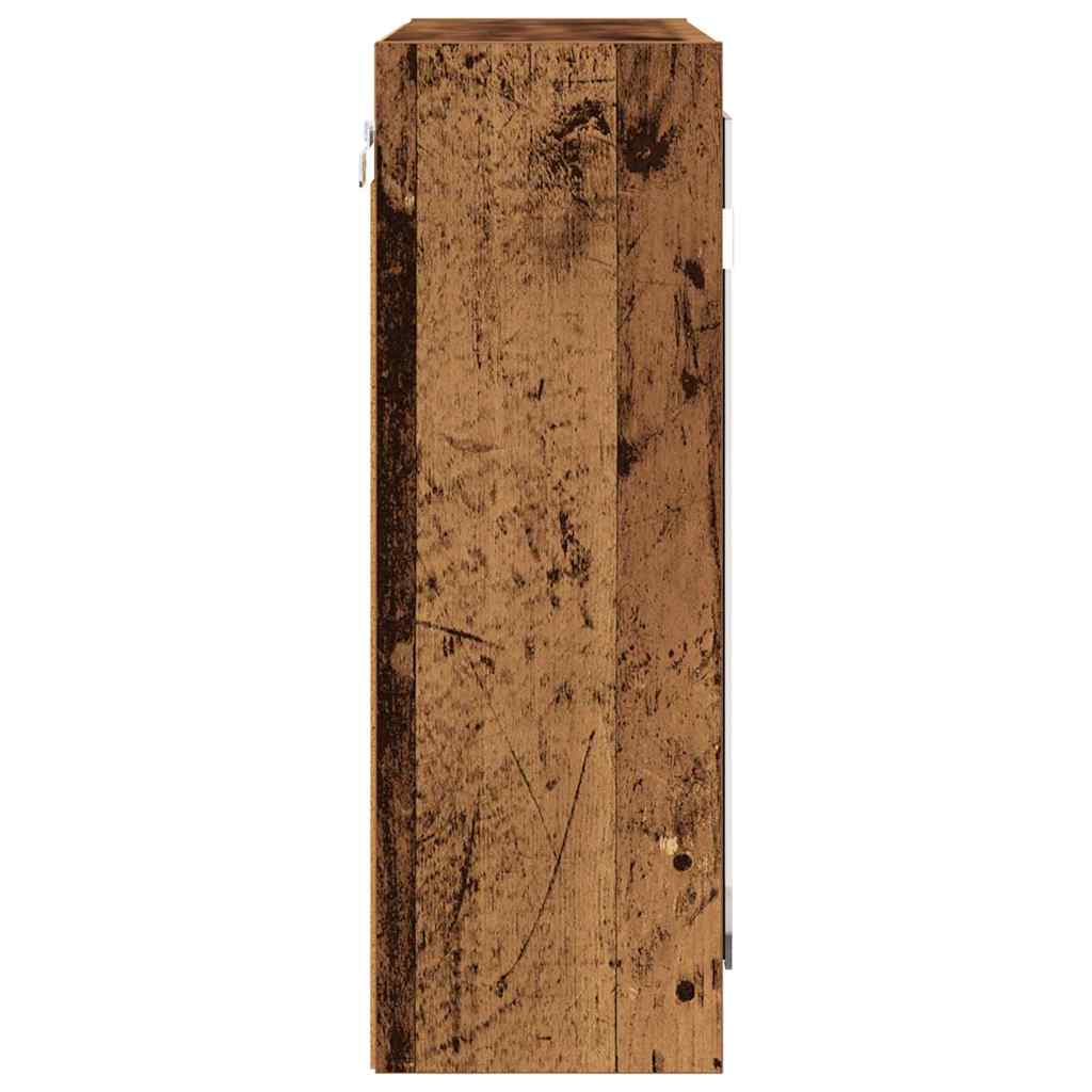 vidaXL Καθρέφτης Ντουλάπα Μπάνιου με ράφι Παλιό Ξύλο 60 x 20 x 60 cm